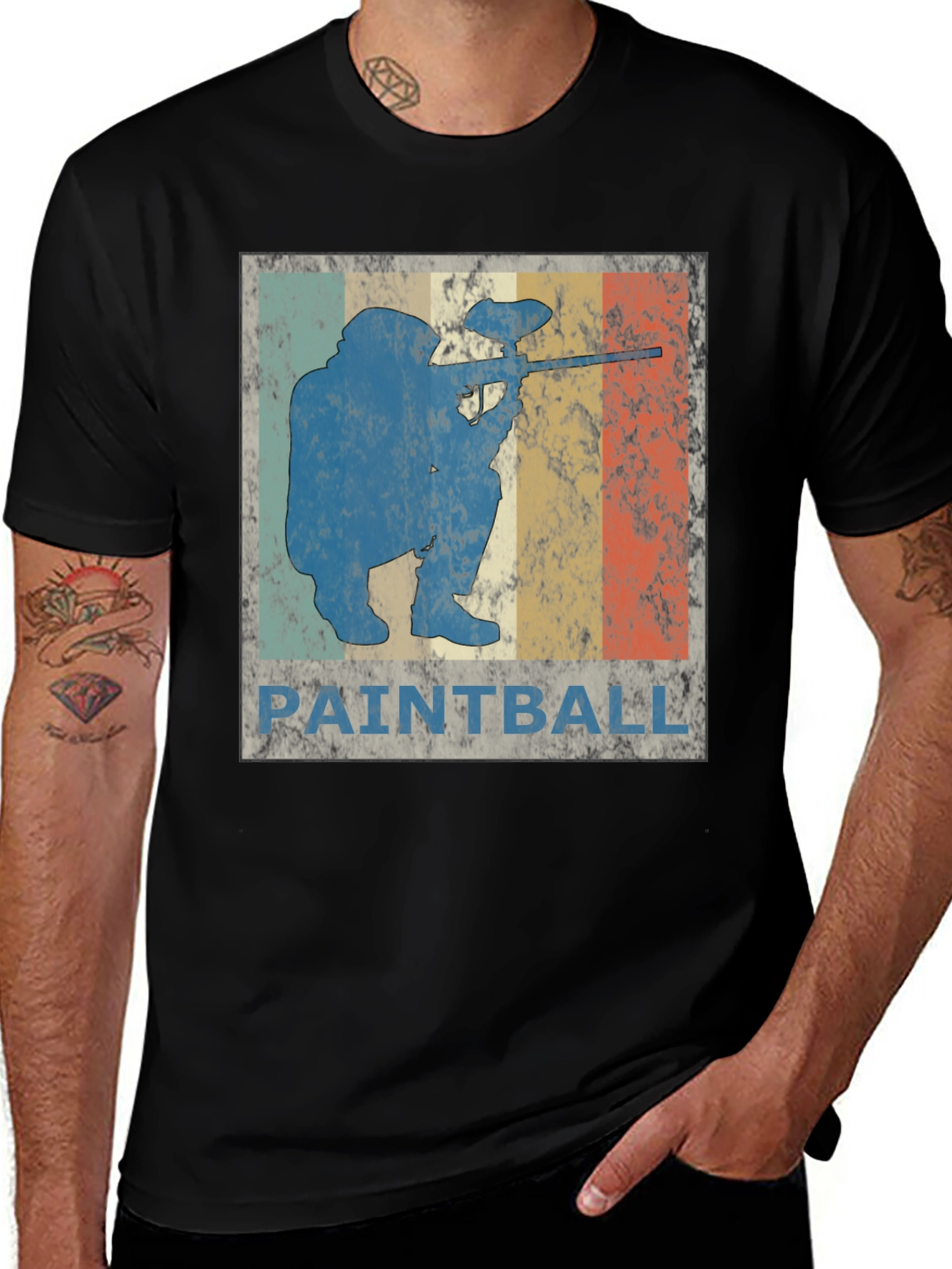 Variant 5 of Vintage Paintball T-Shirt - Retro Style Tee
