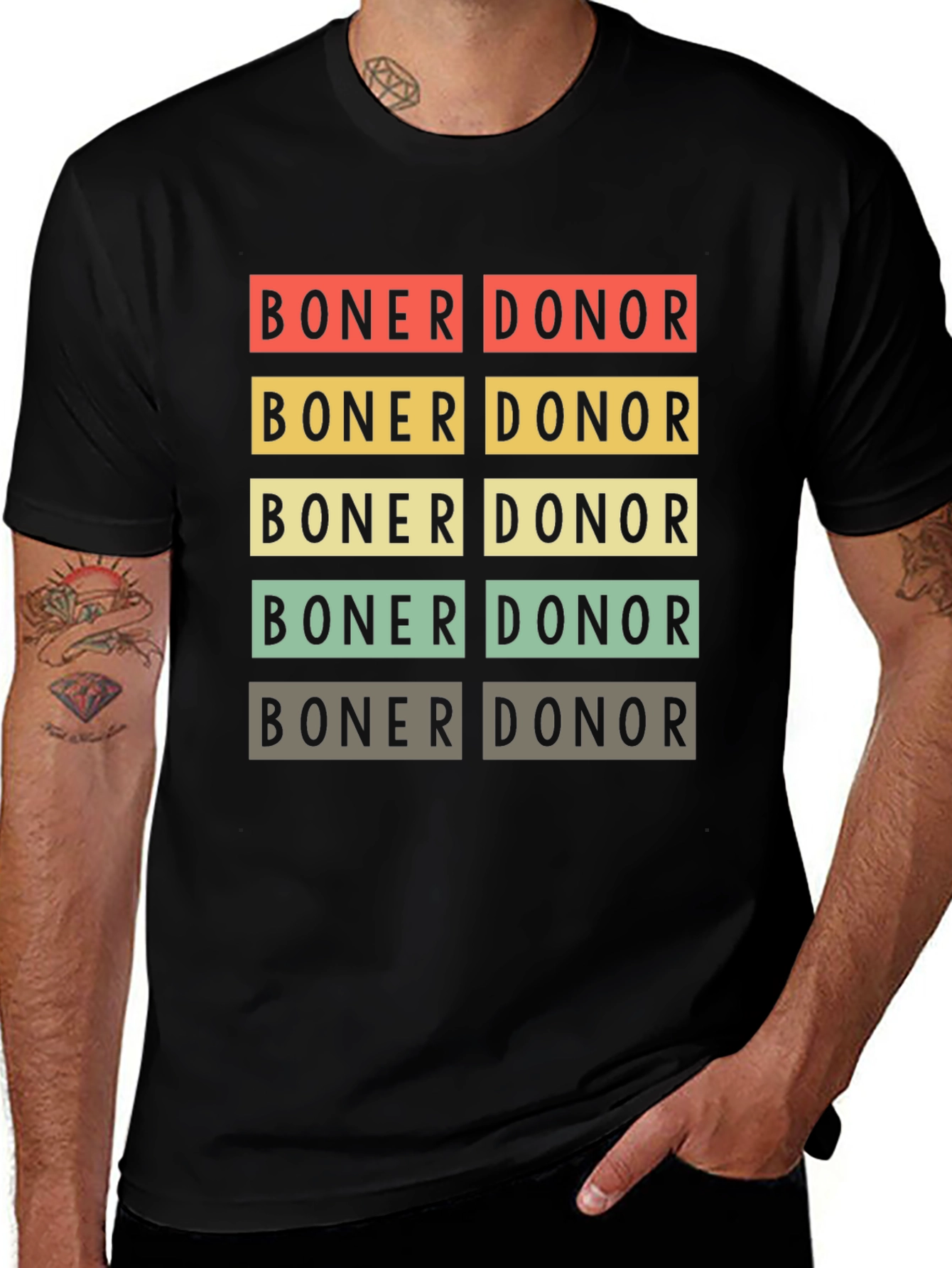 Variant 22 of Boner Donor Graphic Tee - Bold Statement Shirt
