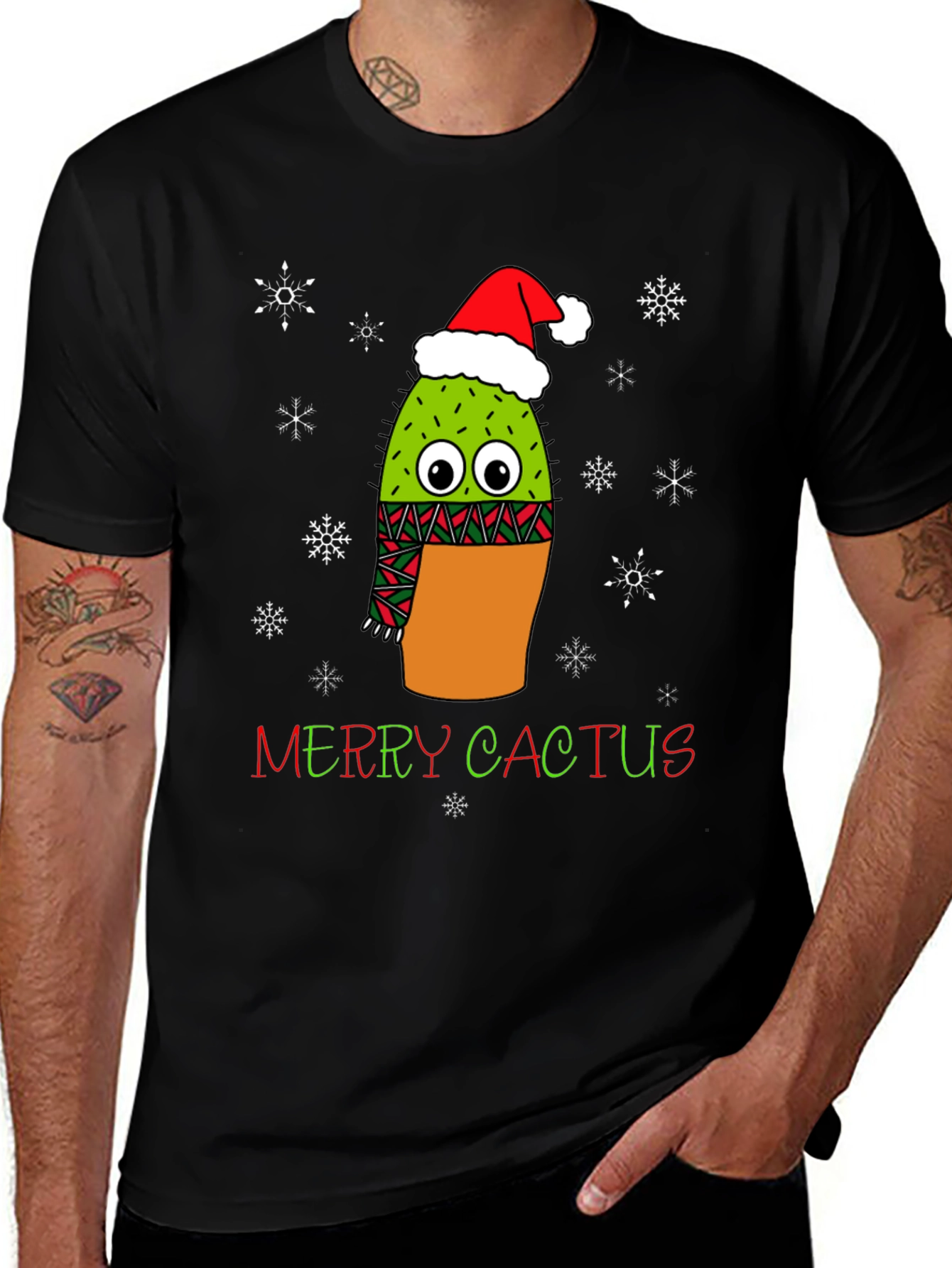 Merry Cactus Christmas T-Shirt