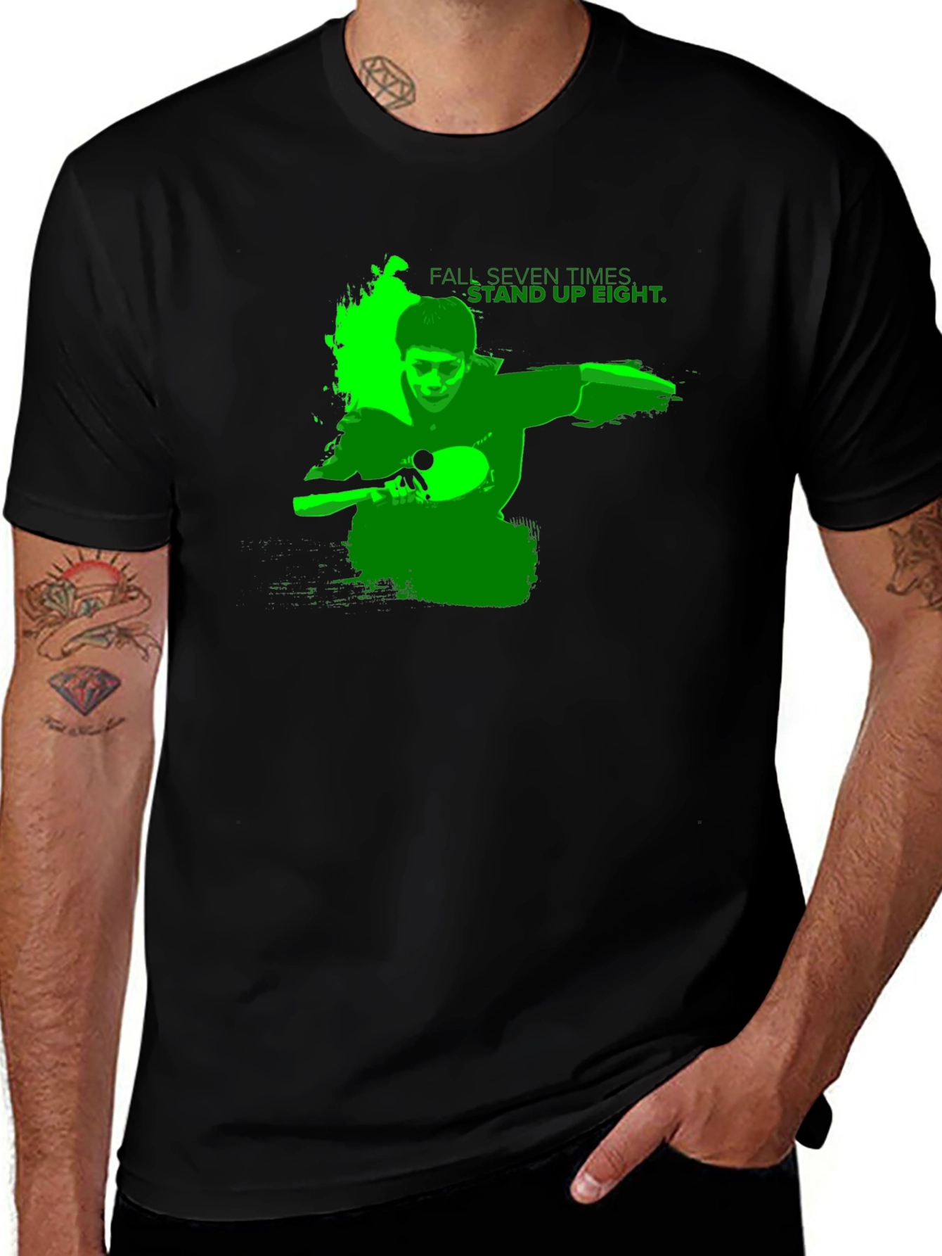 Variant 9 of Motivational Table Tennis T-Shirt