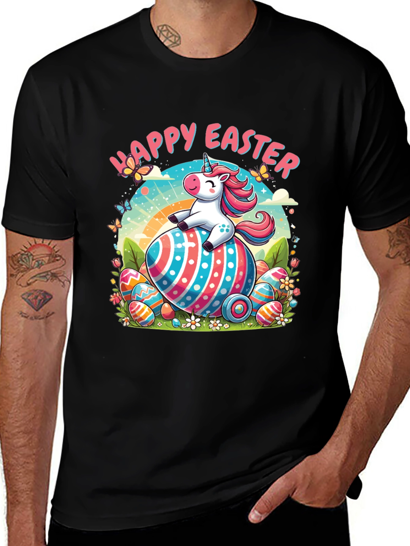 Variant 15 of Happy Easter Unicorn T-Shirt