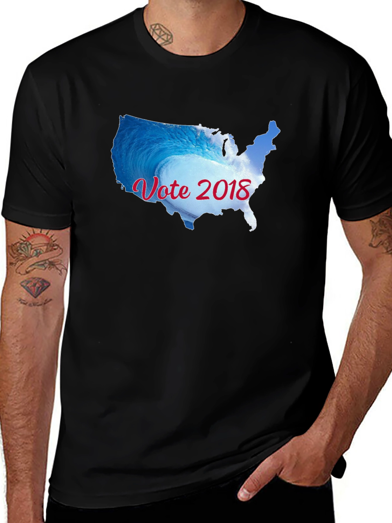 Vote 2018 Graphic Print T-Shirt