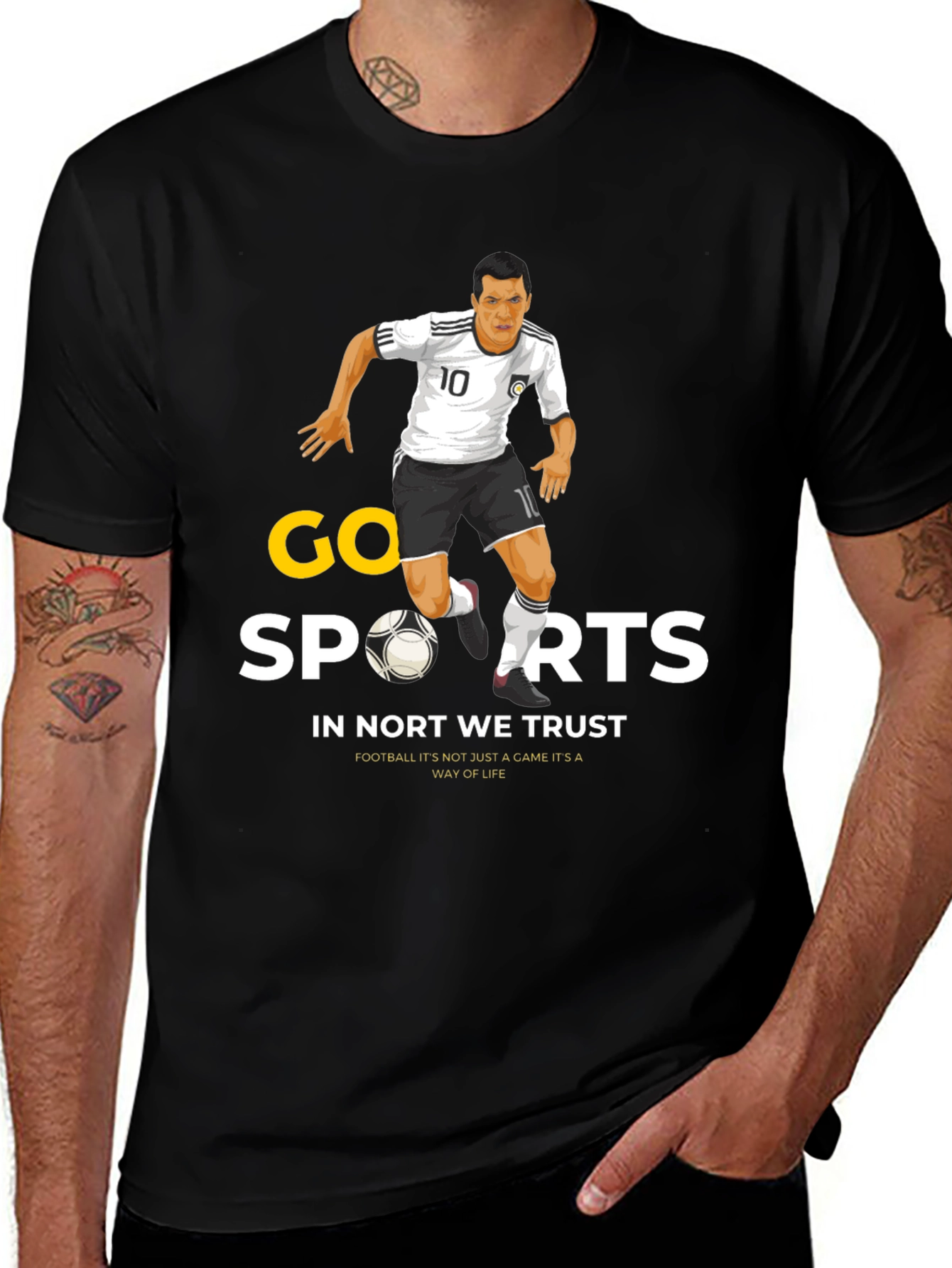 Variant 20 of Go Sports Graphic T-Shirt - Football Fan Apparel