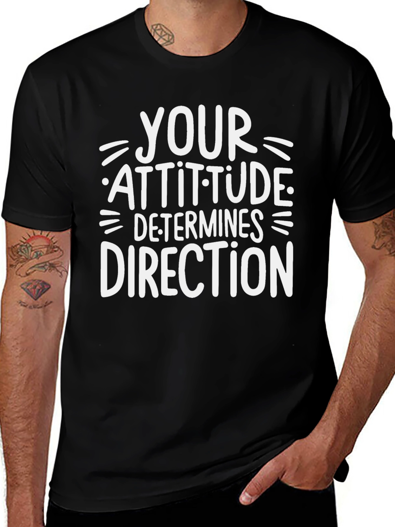 Variant 6 of Your Attitude Determines Direction T-Shirt
