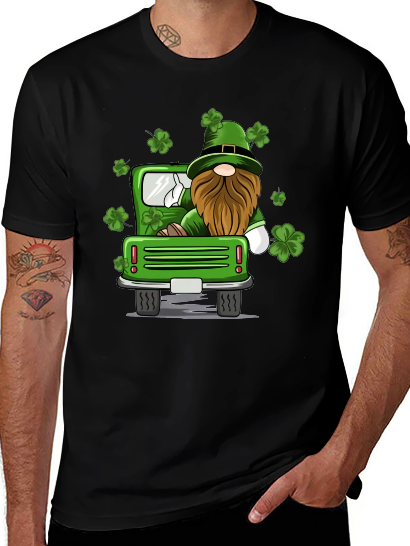 Variant 20 of St. Patrick's Day Gnome Truck T-Shirt