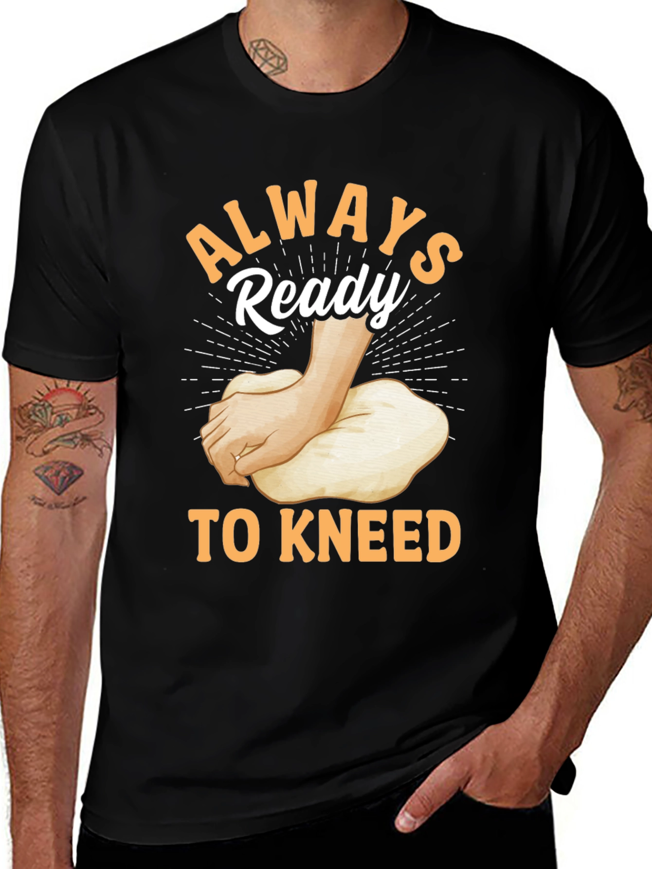 Variant 3 of Always Ready to Knead Funny Baker T-Shirt