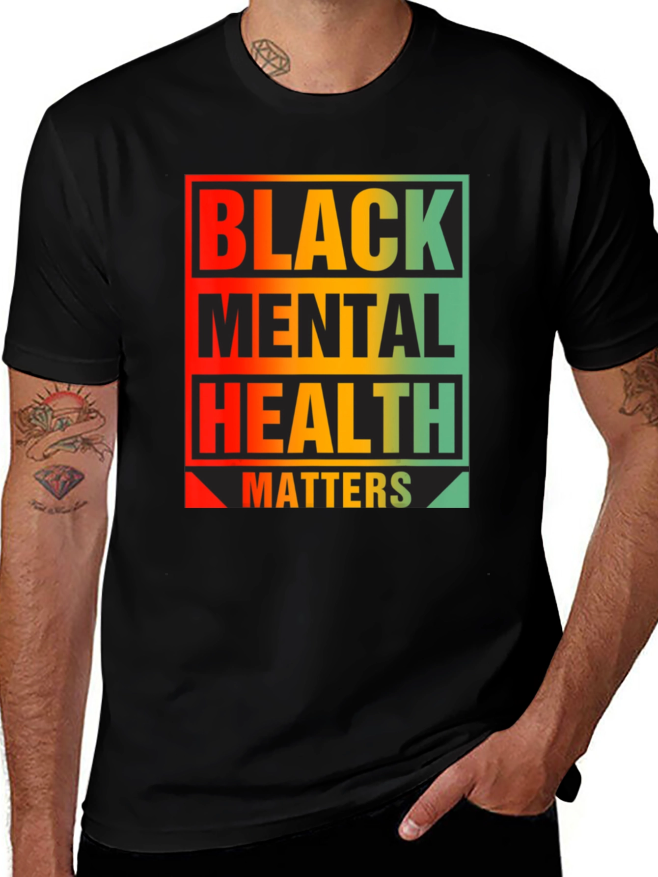 Variant 27 of Black Mental Health Matters Graphic Tee