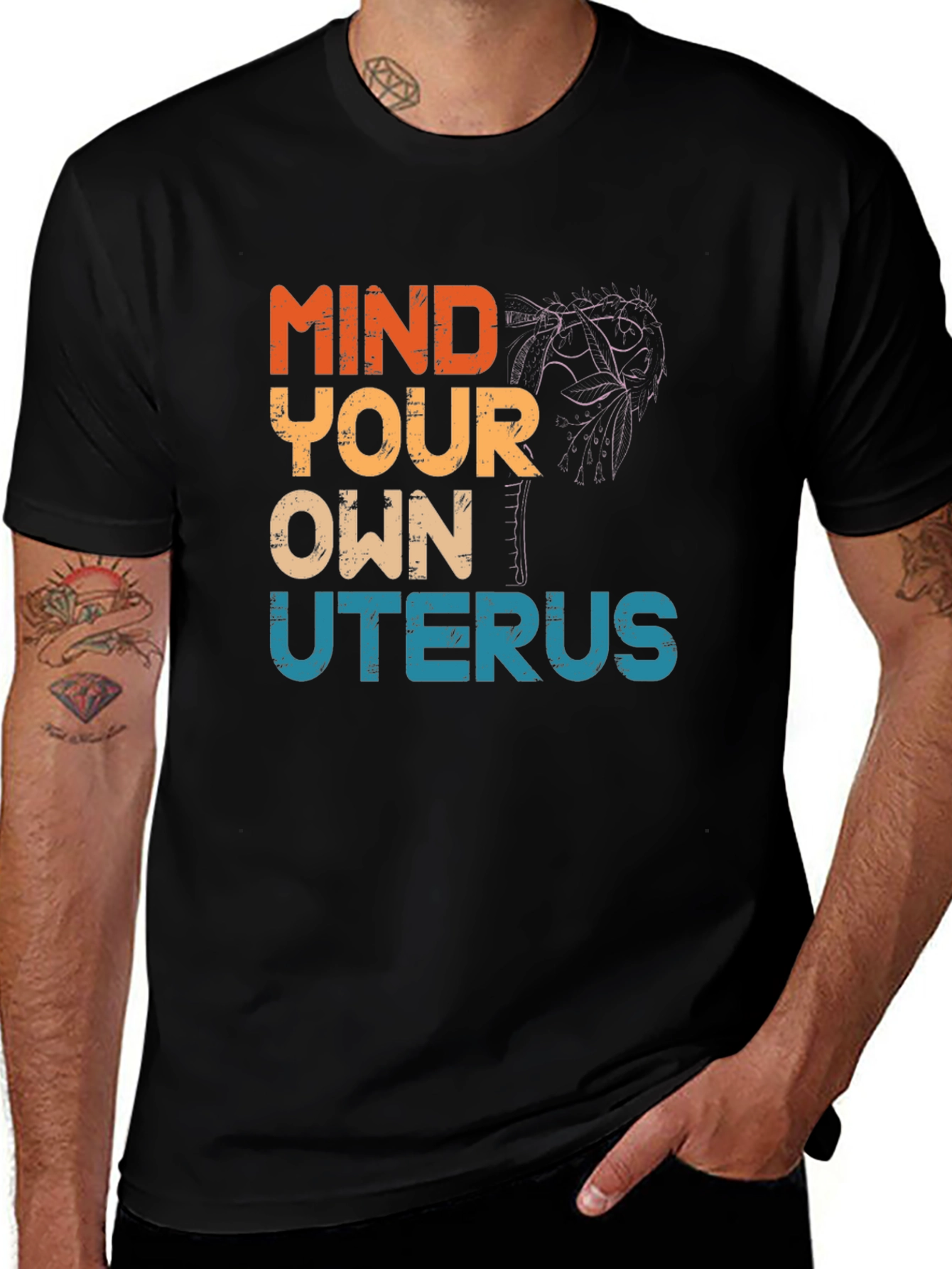 Variant 13 of Mind Your Own Uterus Graphic Tee