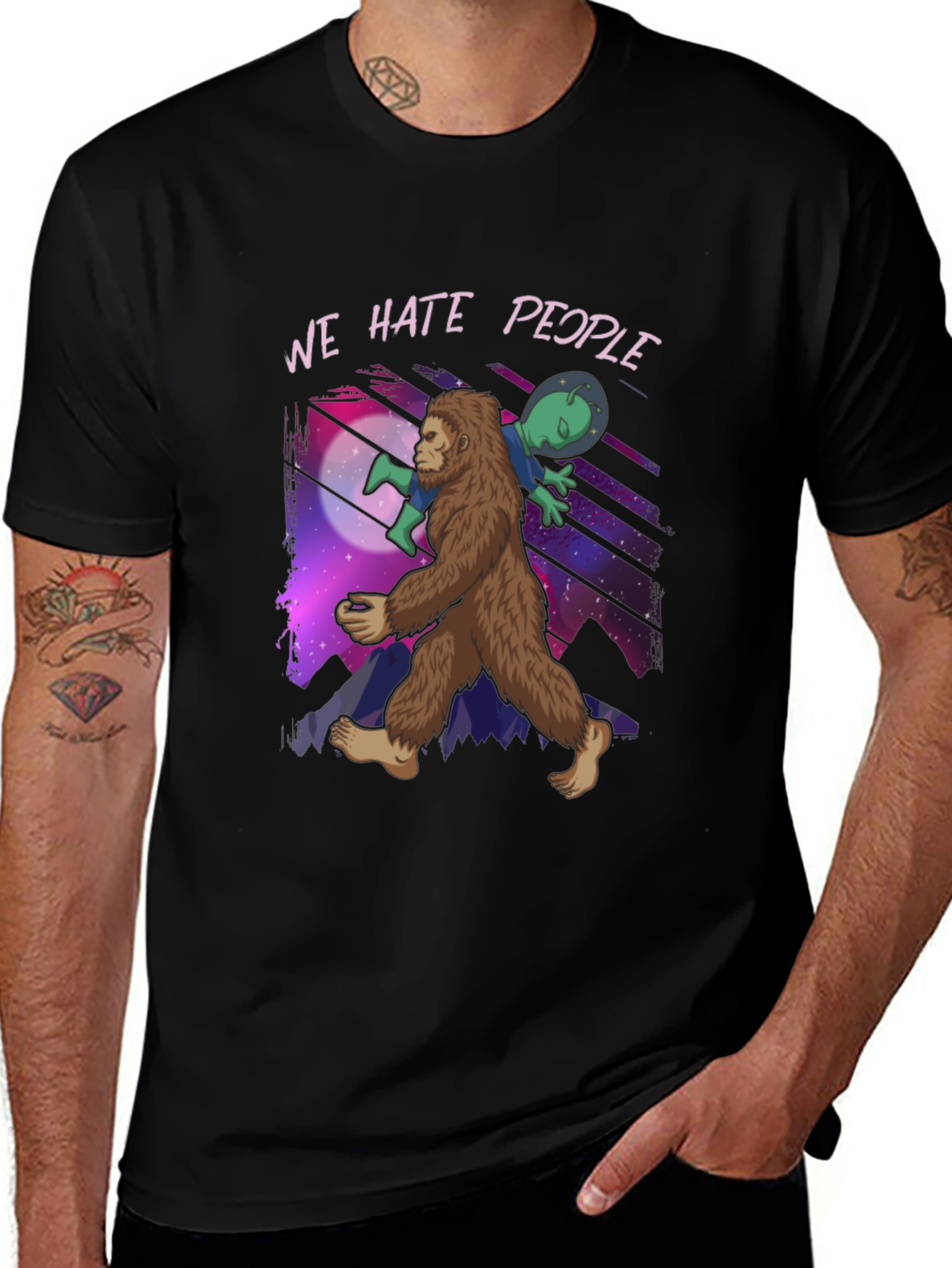 Variant 16 of We Hate People Graphic T-Shirt