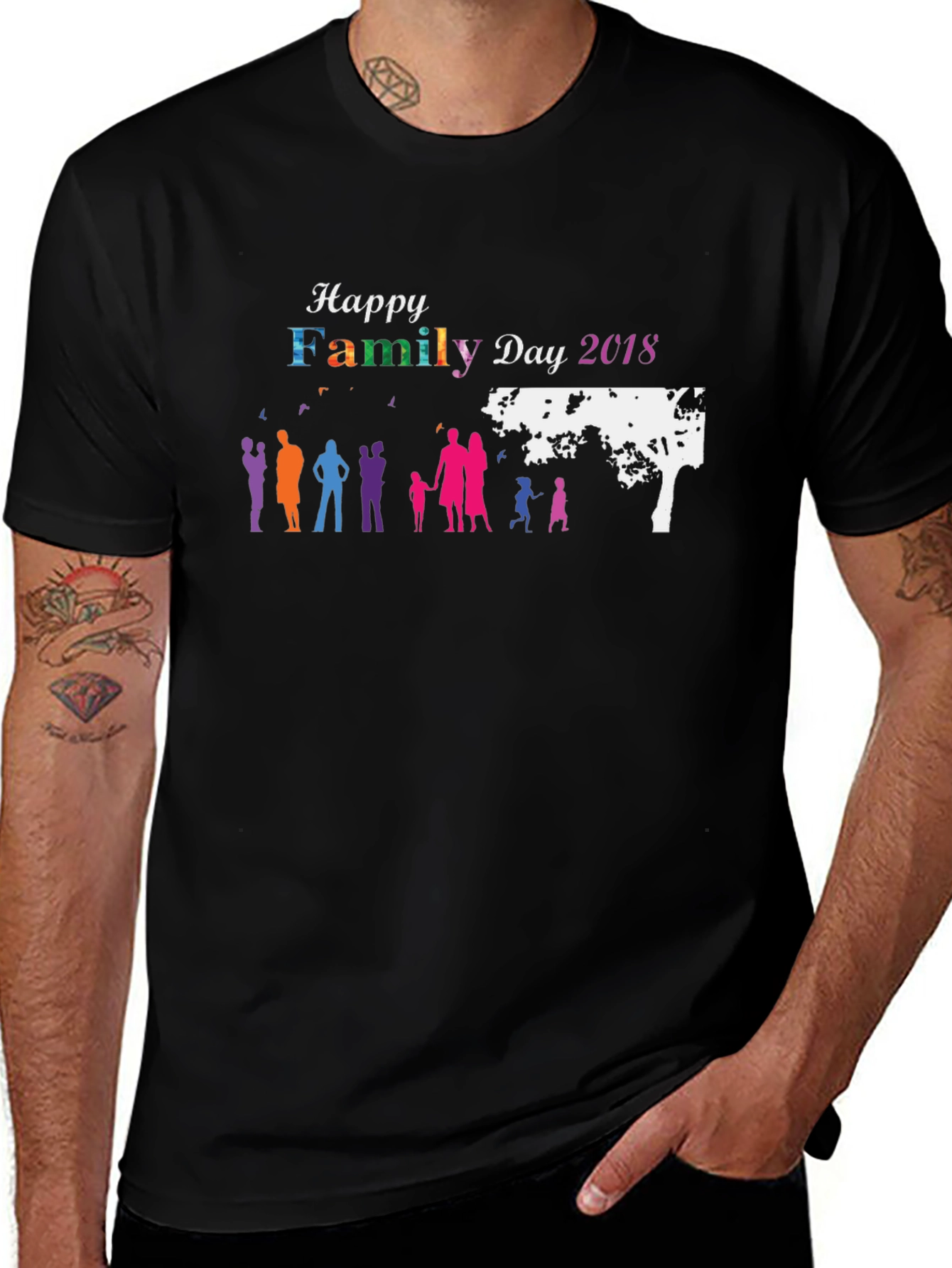 Variant 16 of Happy Family Day 2018 T-Shirt