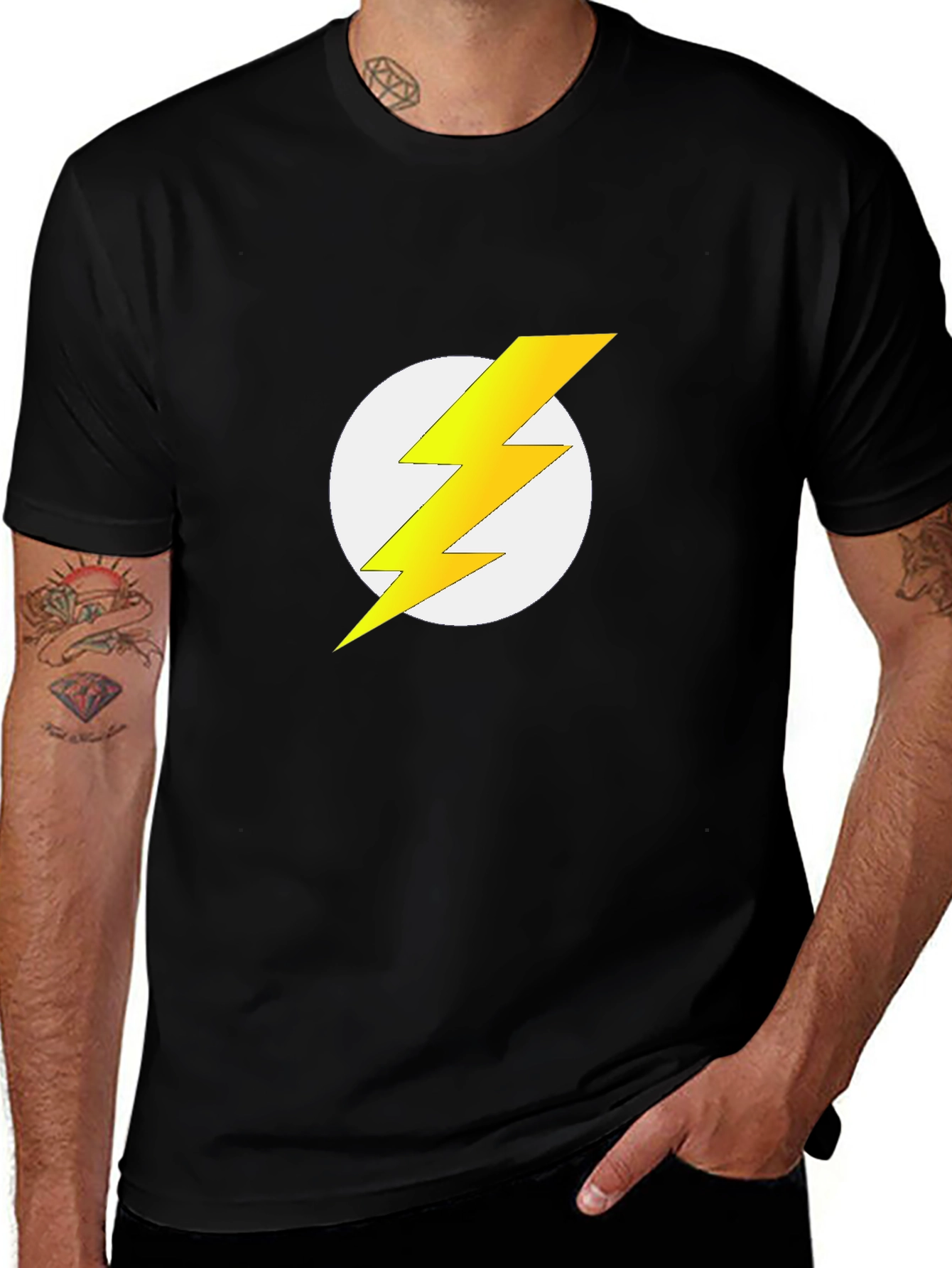 Variant 9 of Flash Lightning Bolt T-Shirt - Superhero Inspired Tee