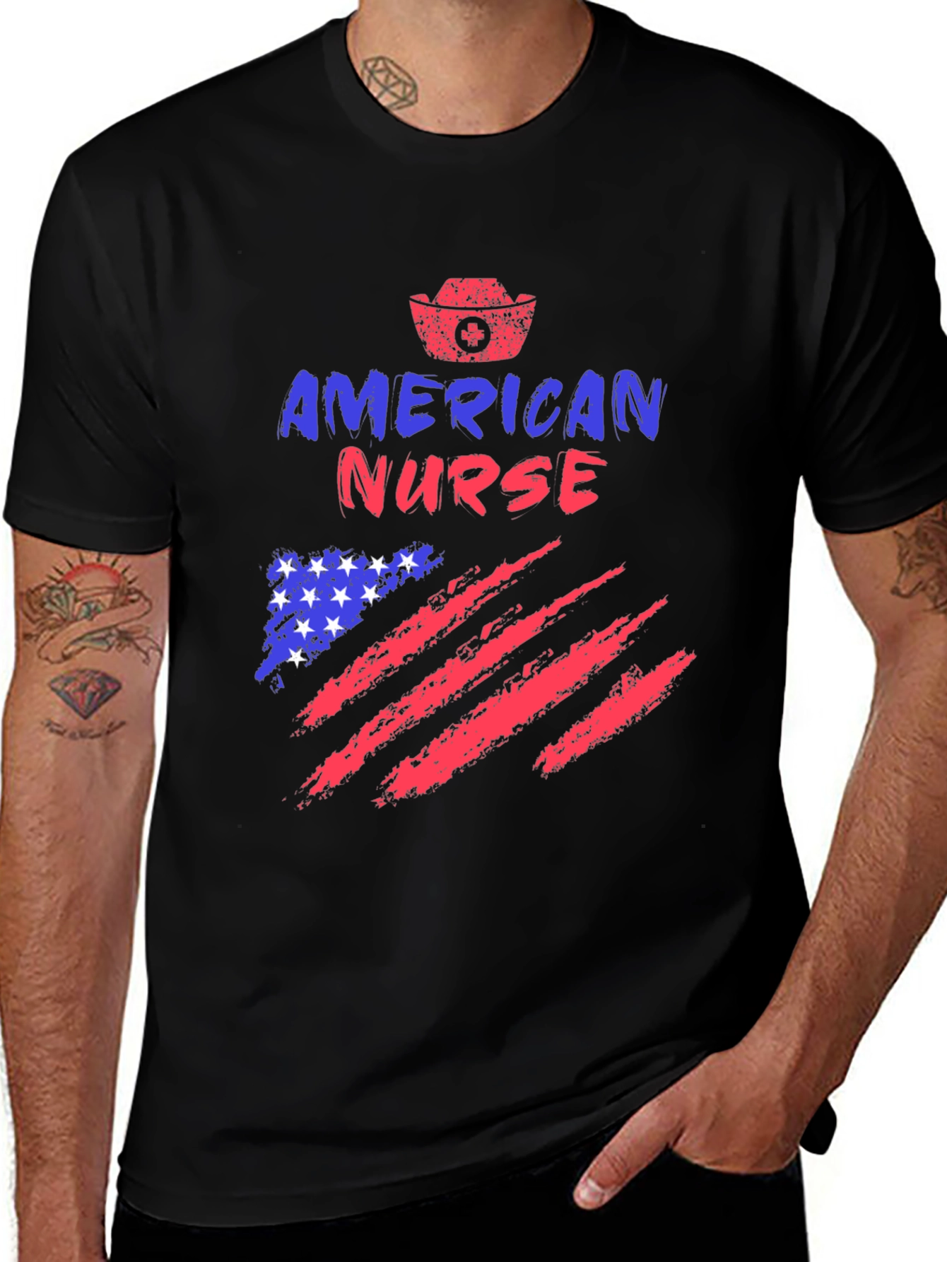 Variant 28 of American Nurse Patriotic T-Shirt
