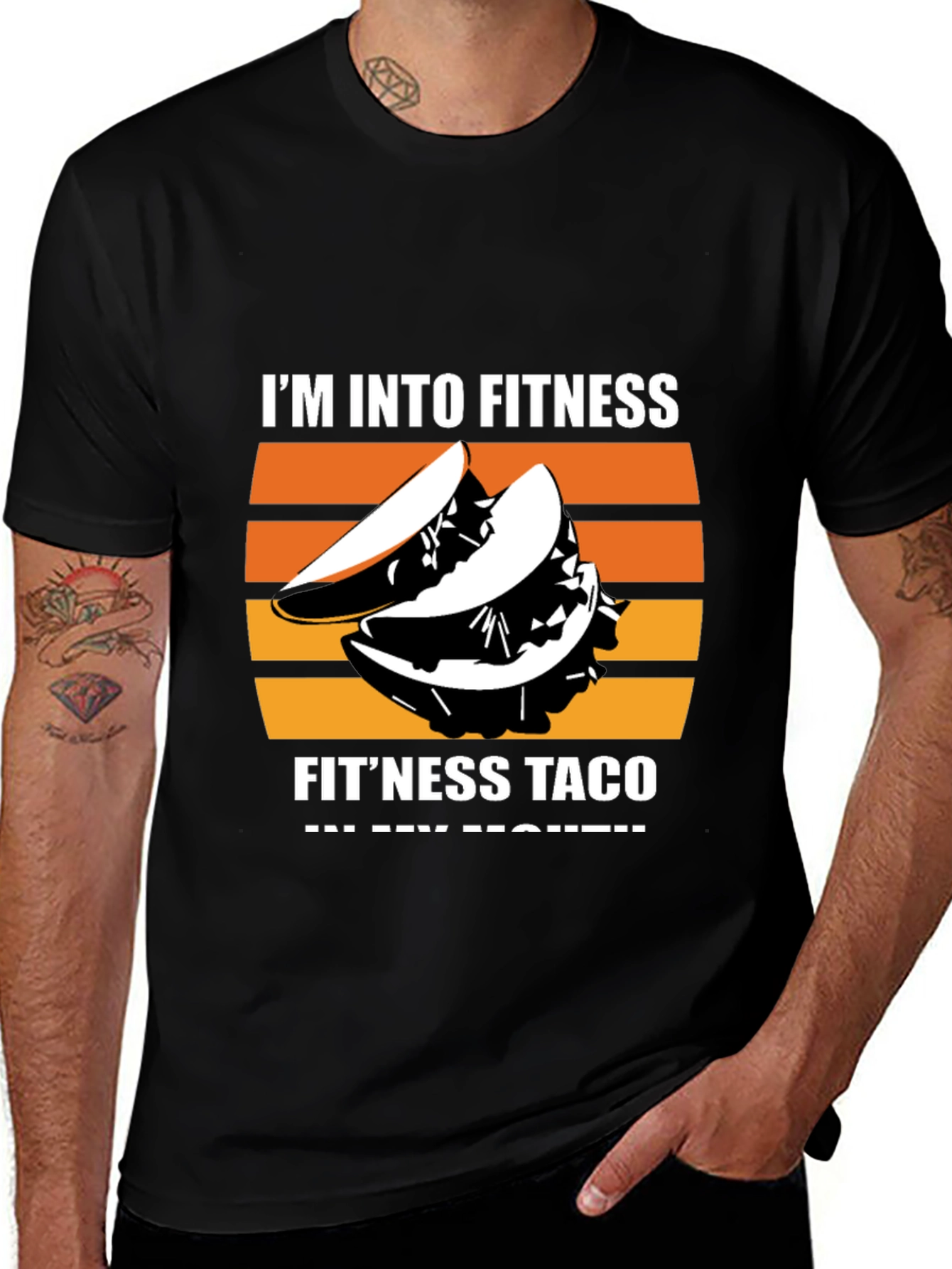 Variant 30 of Fitness Taco Graphic Tee - Fun Novelty T-Shirt