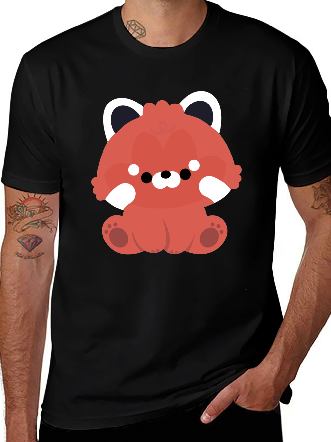 Variant 10 of Red Panda Graphic Tee - Cute Cartoon Animal T-Shirt