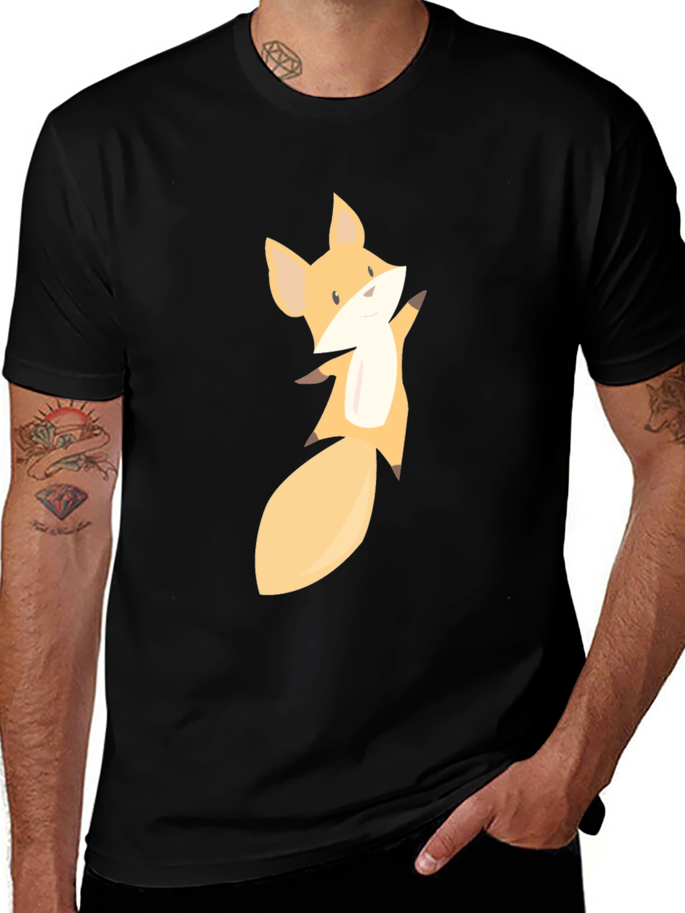 Variant 23 of Fox Graphic Black T-Shirt