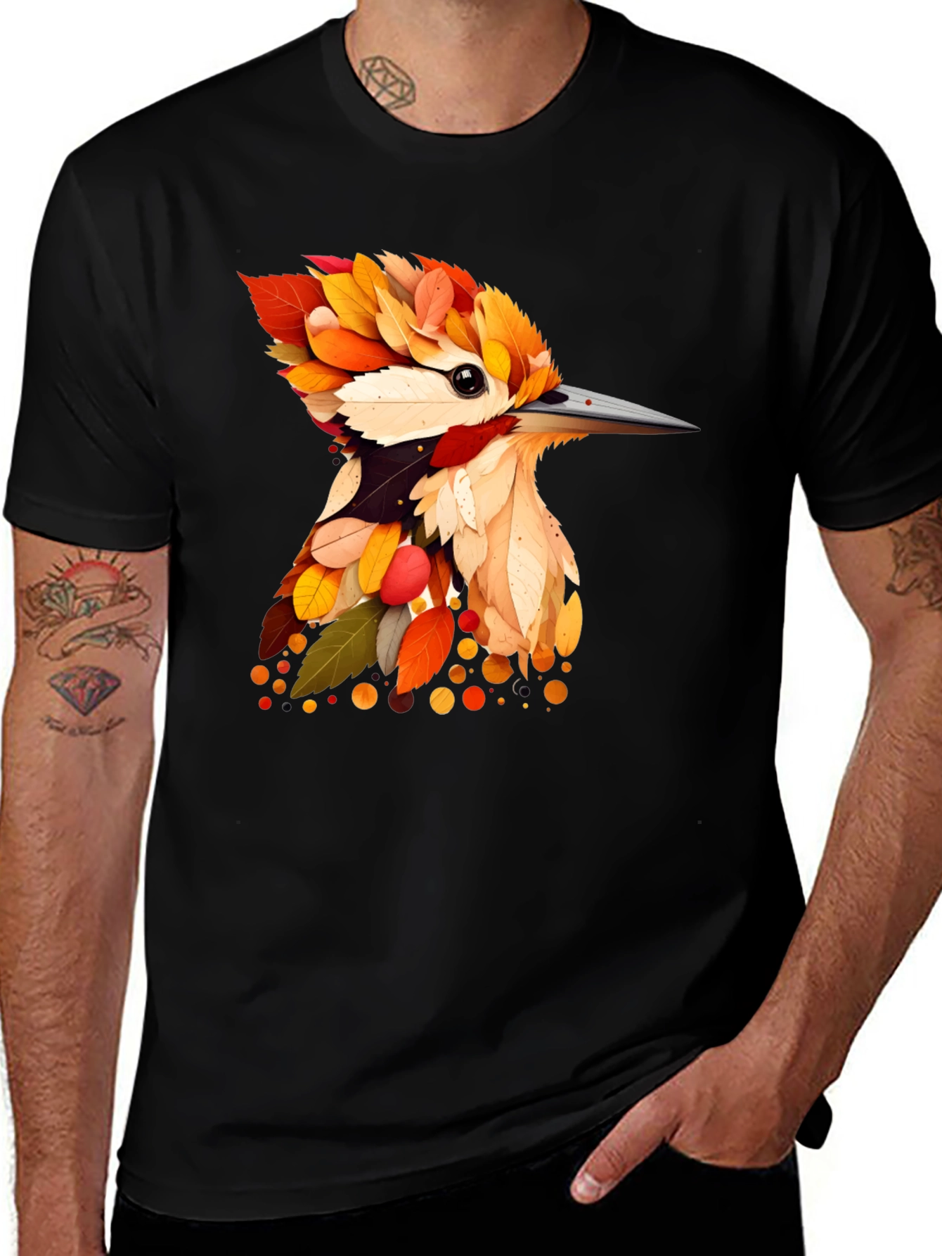 Variant 11 of Autumn Leaf Bird Graphic Tee
