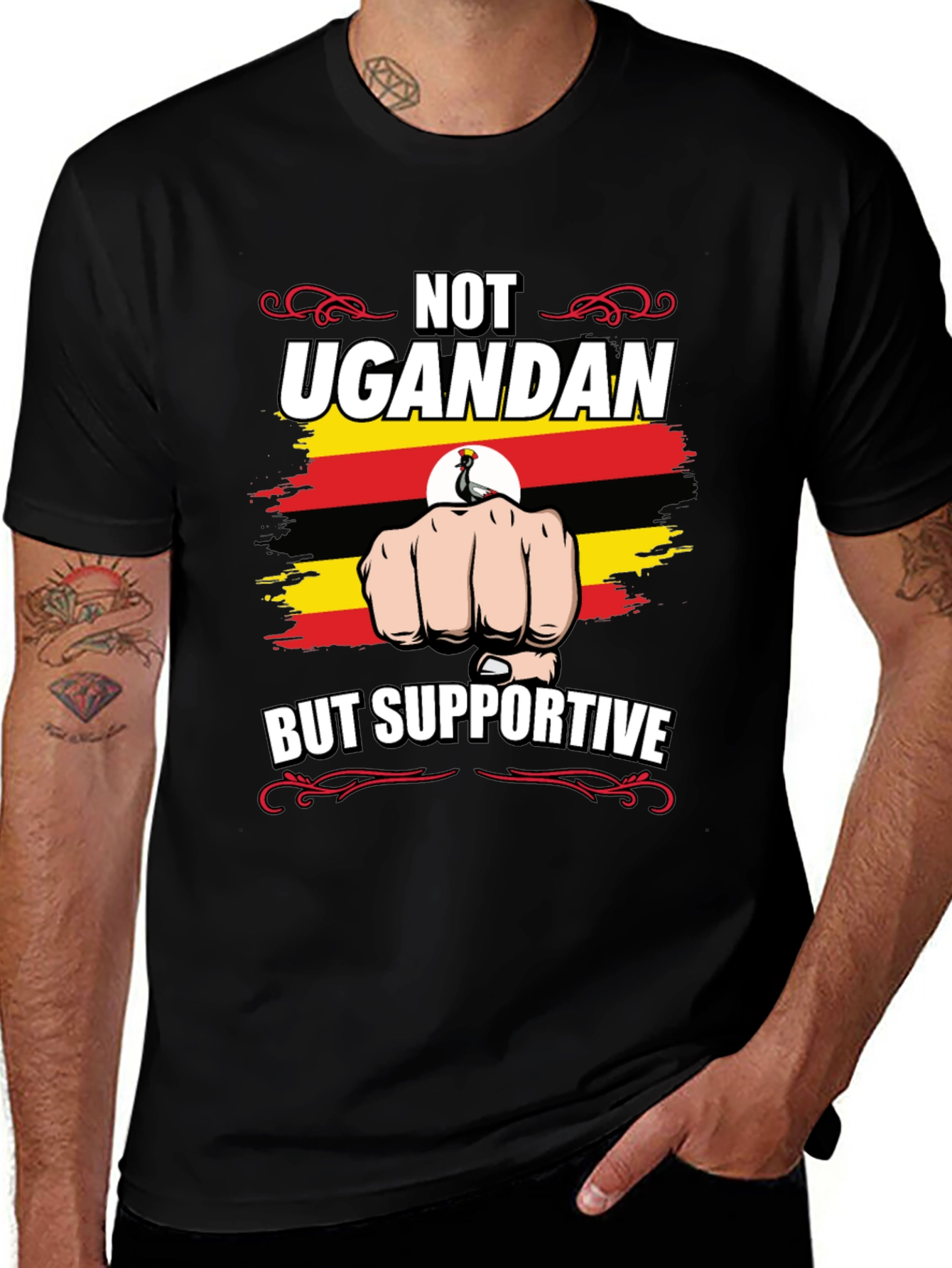 Not Ugandan But Supportive T-Shirt