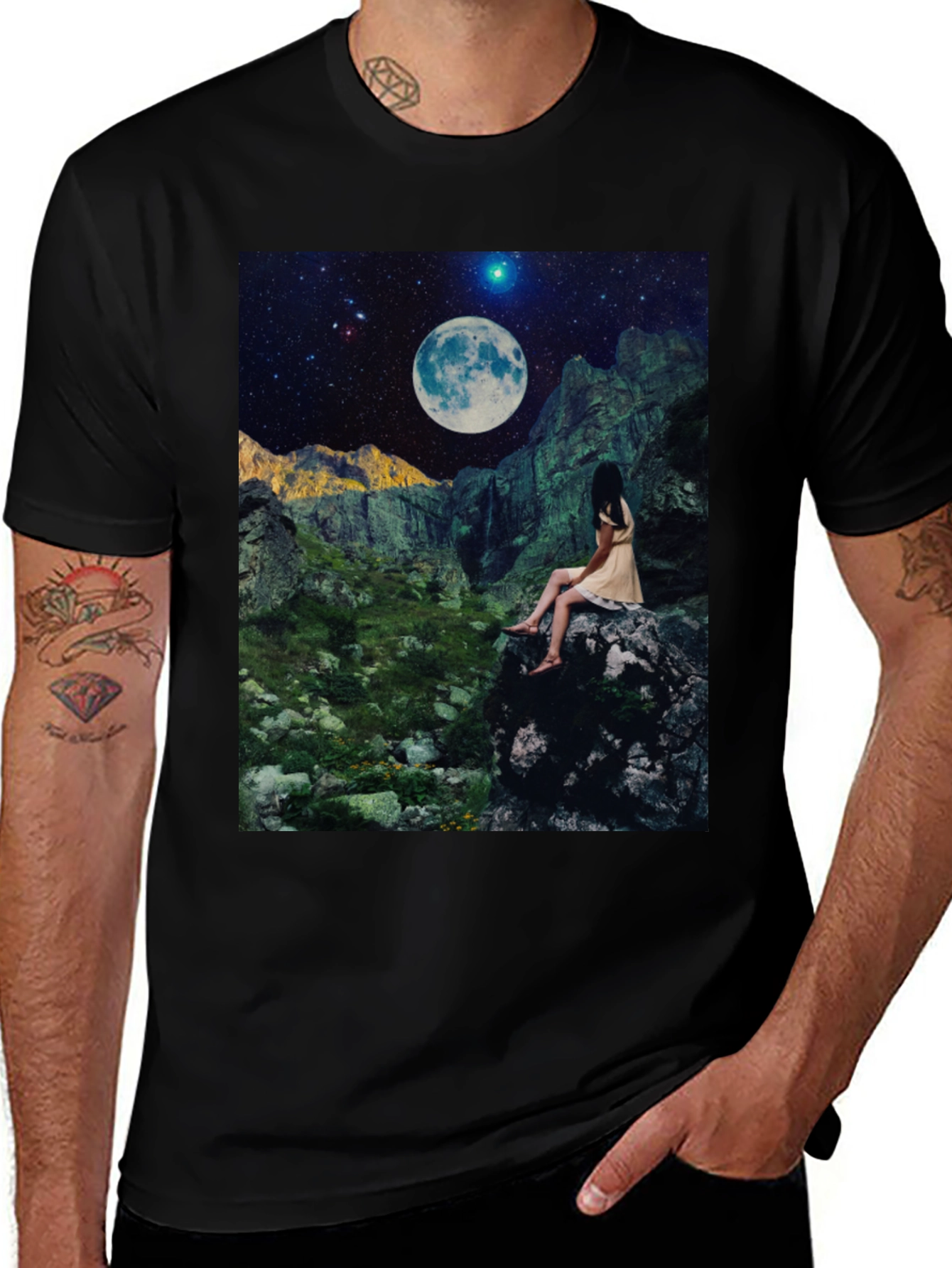Variant 27 of Cosmic Moonlit T-Shirt
