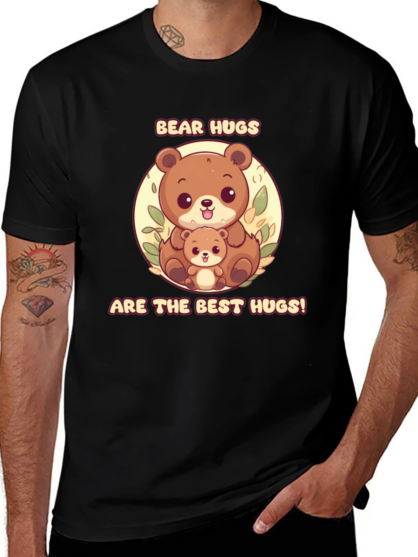 Variant 27 of Cute Bear Hugs Graphic T-Shirt