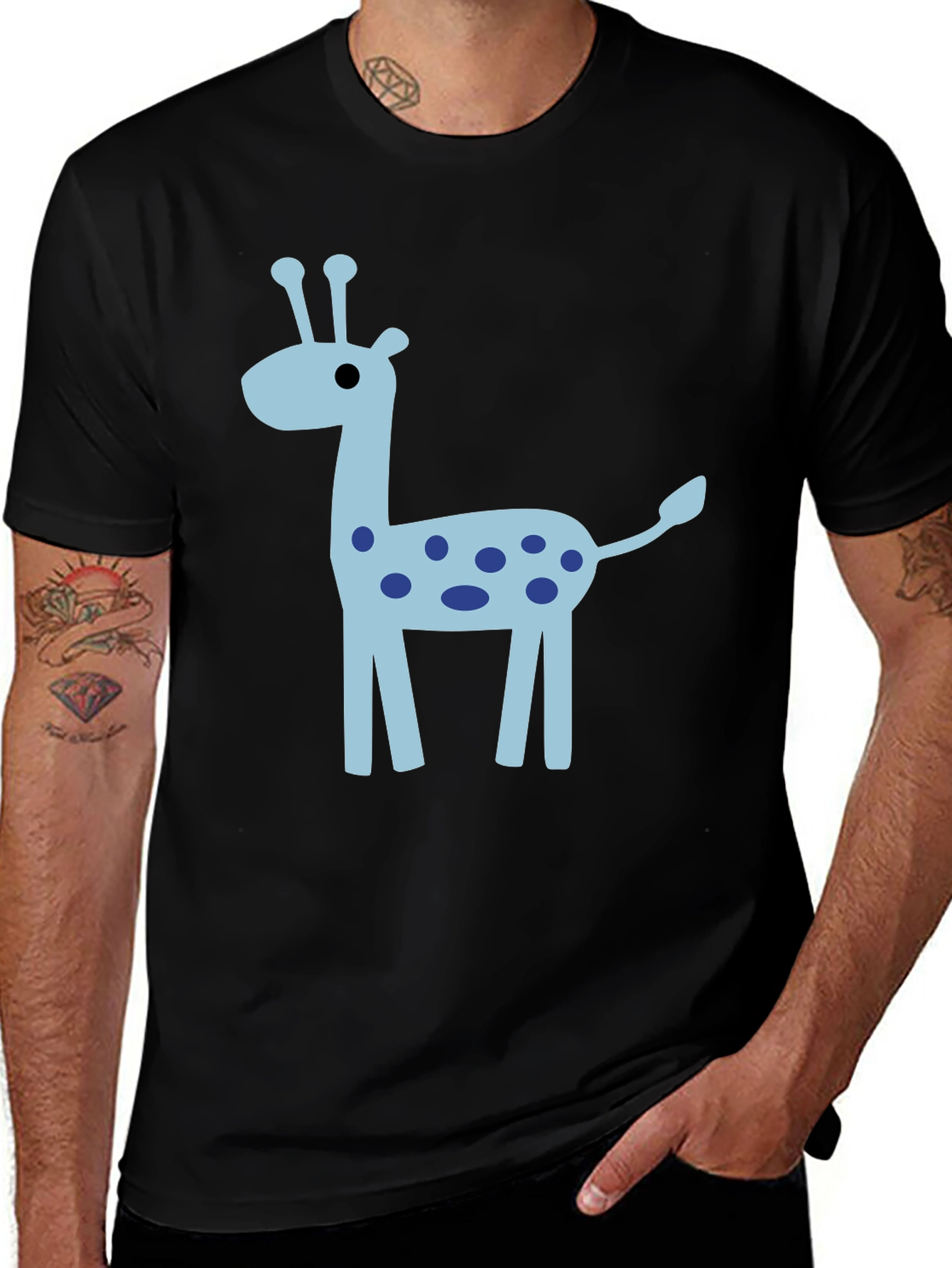 Variant 14 of Giraffe Graphic Tee - Fun Novelty T-Shirt