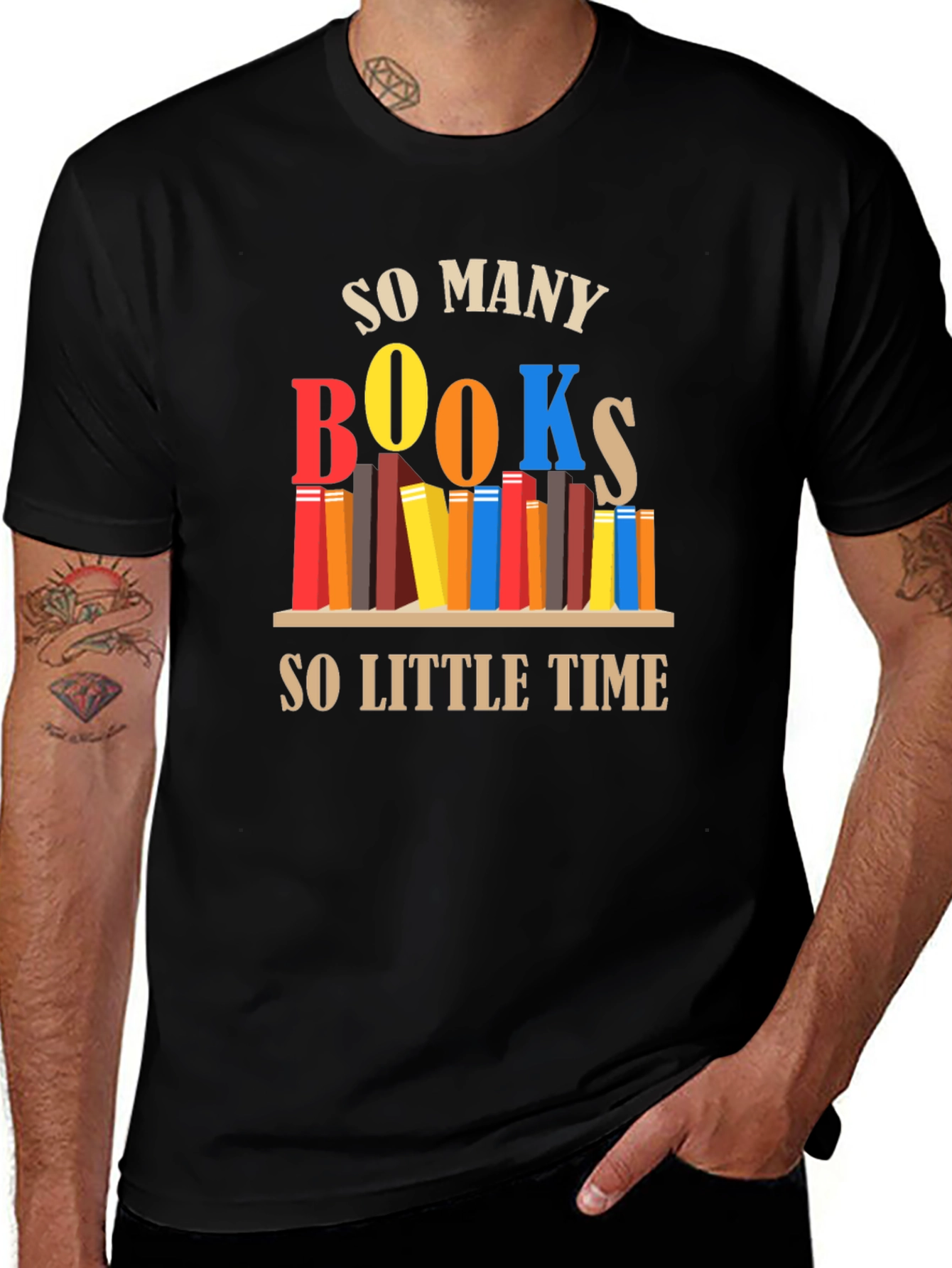Variant 27 of So Many Books So Little Time Graphic Tee