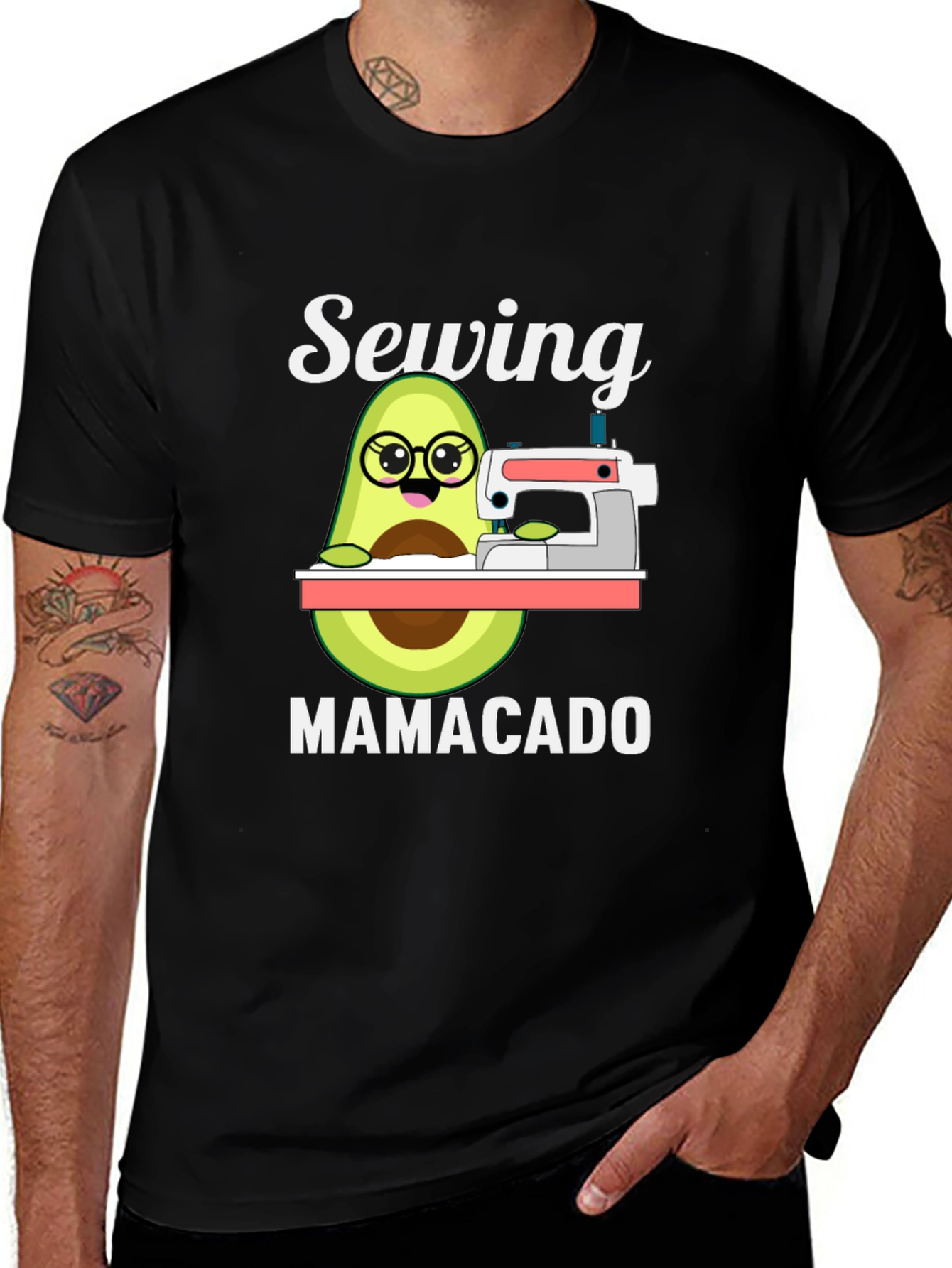 Variant 22 of Sewing Mamacado T-Shirt - Funny Avocado Sewing Design