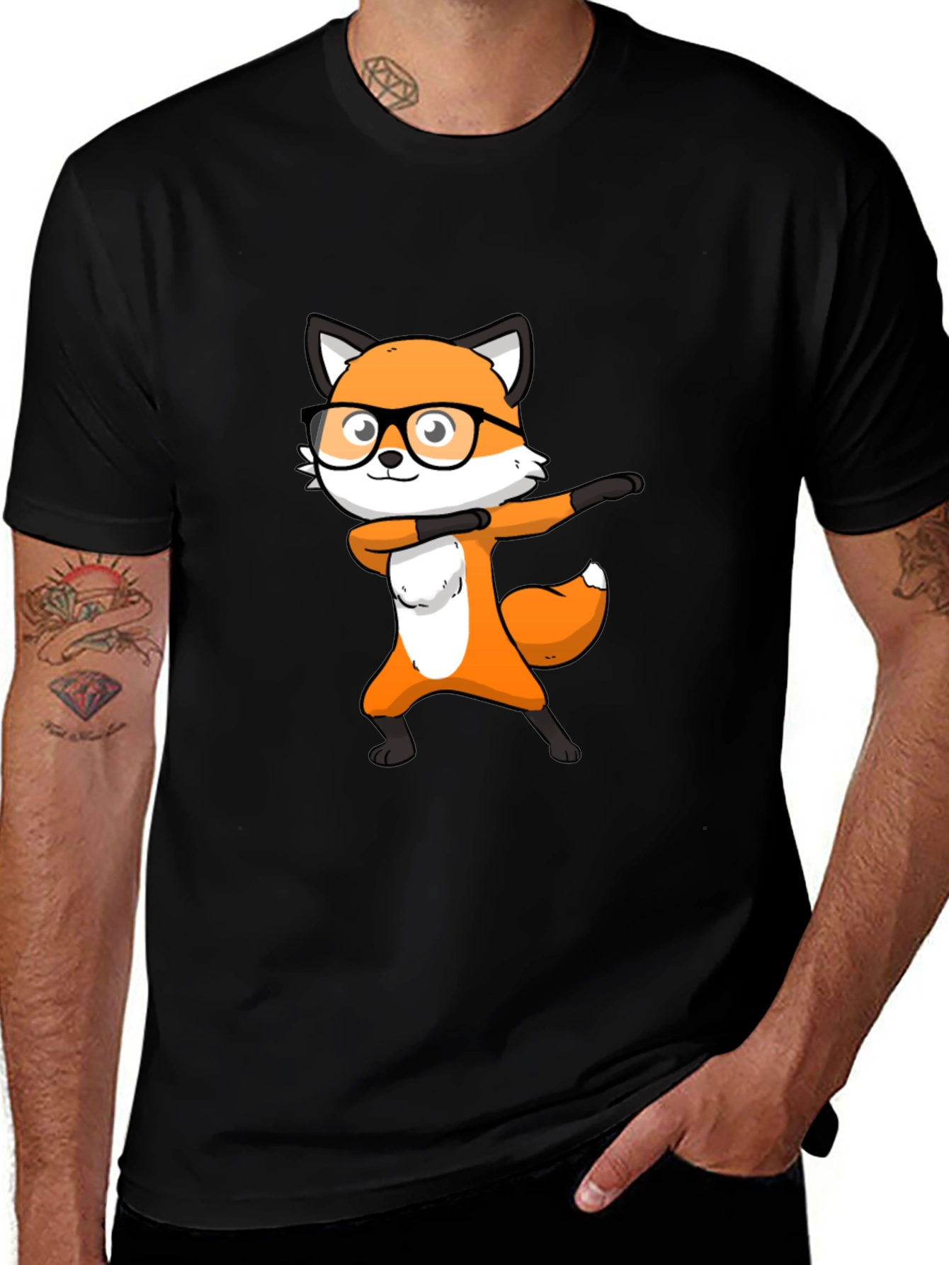 Variant 5 of Dabbing Fox Graphic Tee - Cool & Trendy