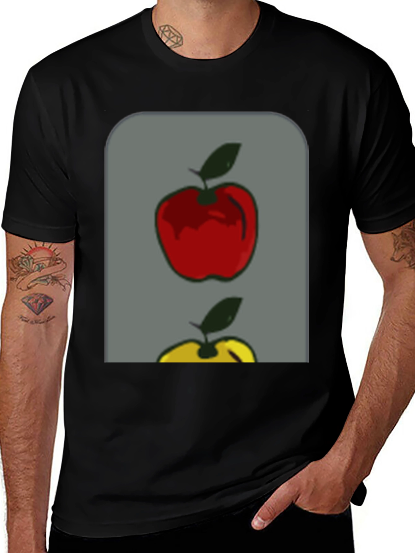 Variant 22 of Apple Graphic Tee - Stylish Fruit Design T-Shirt