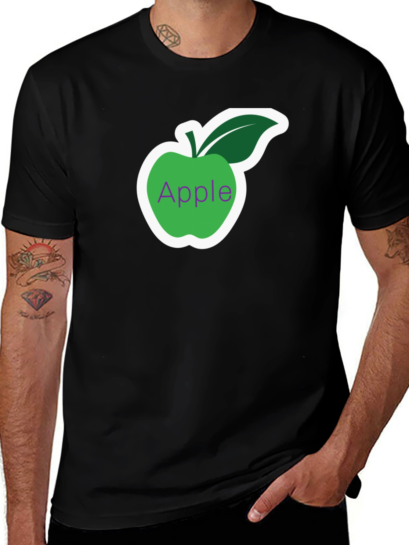 Apple Graphic T-Shirt - Modern Casual Tee