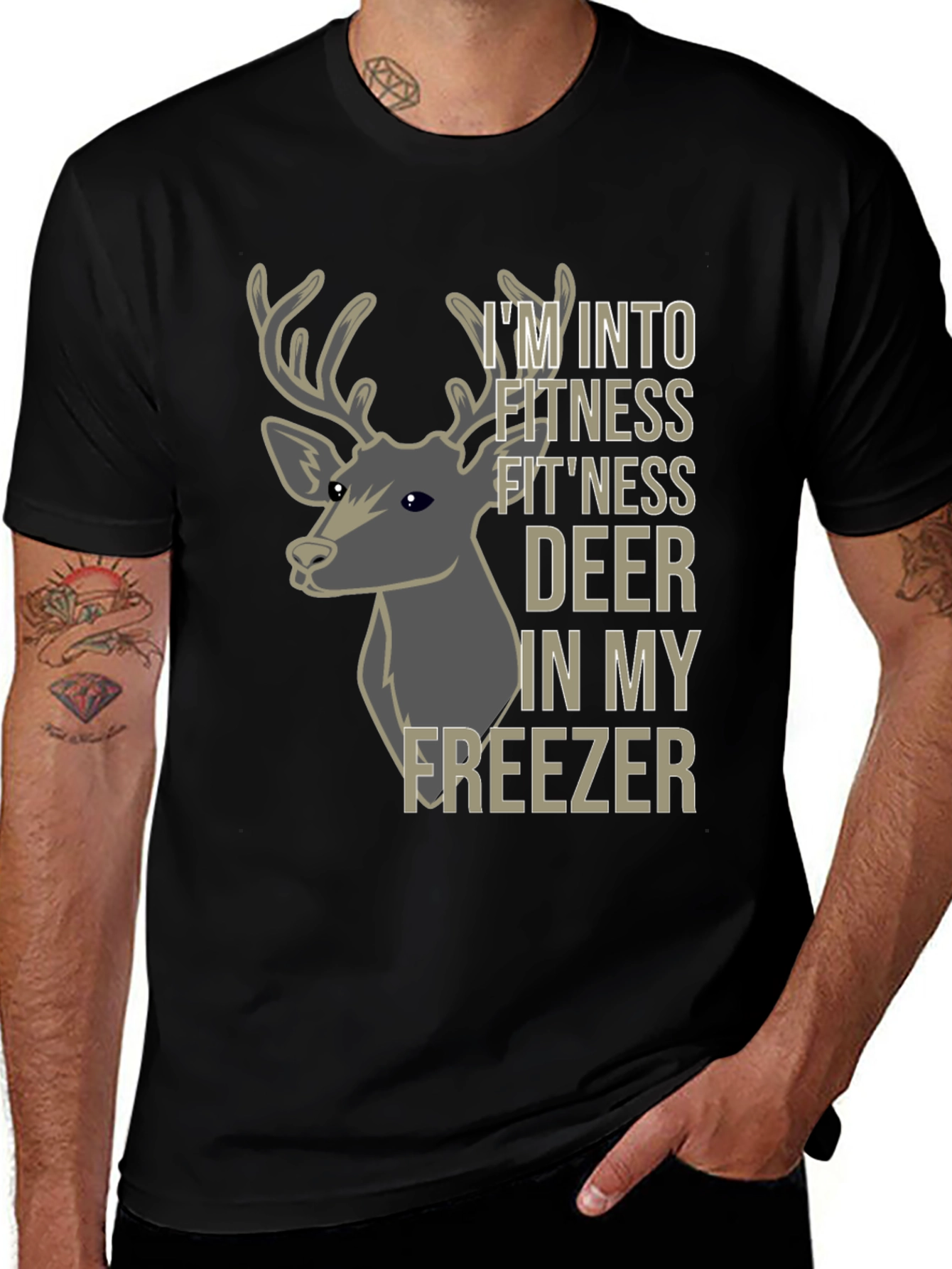 Variant 30 of Fitness Deer T-Shirt - Humorous Hunting Tee