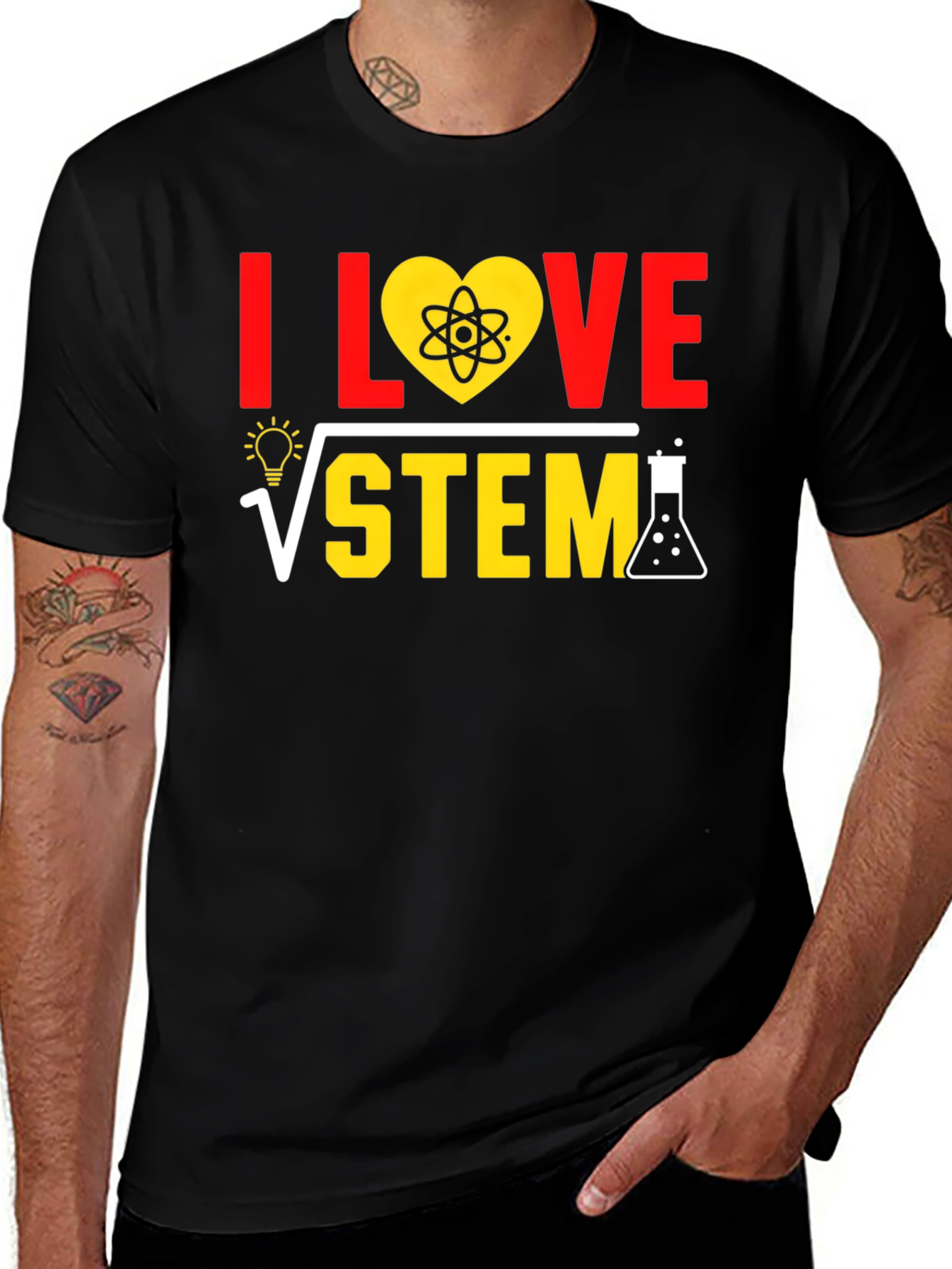 I Love STEM Graphic T-Shirt