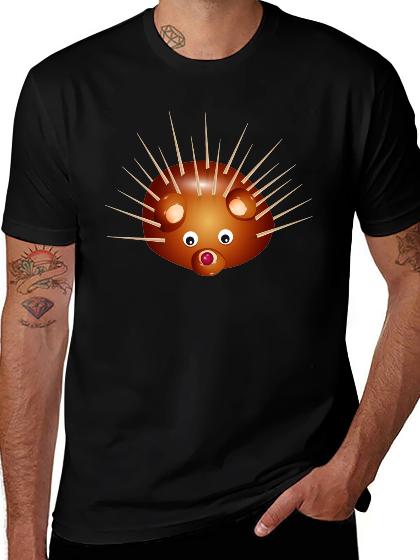 Variant 22 of Novelty Hedgehog Graphic Tee