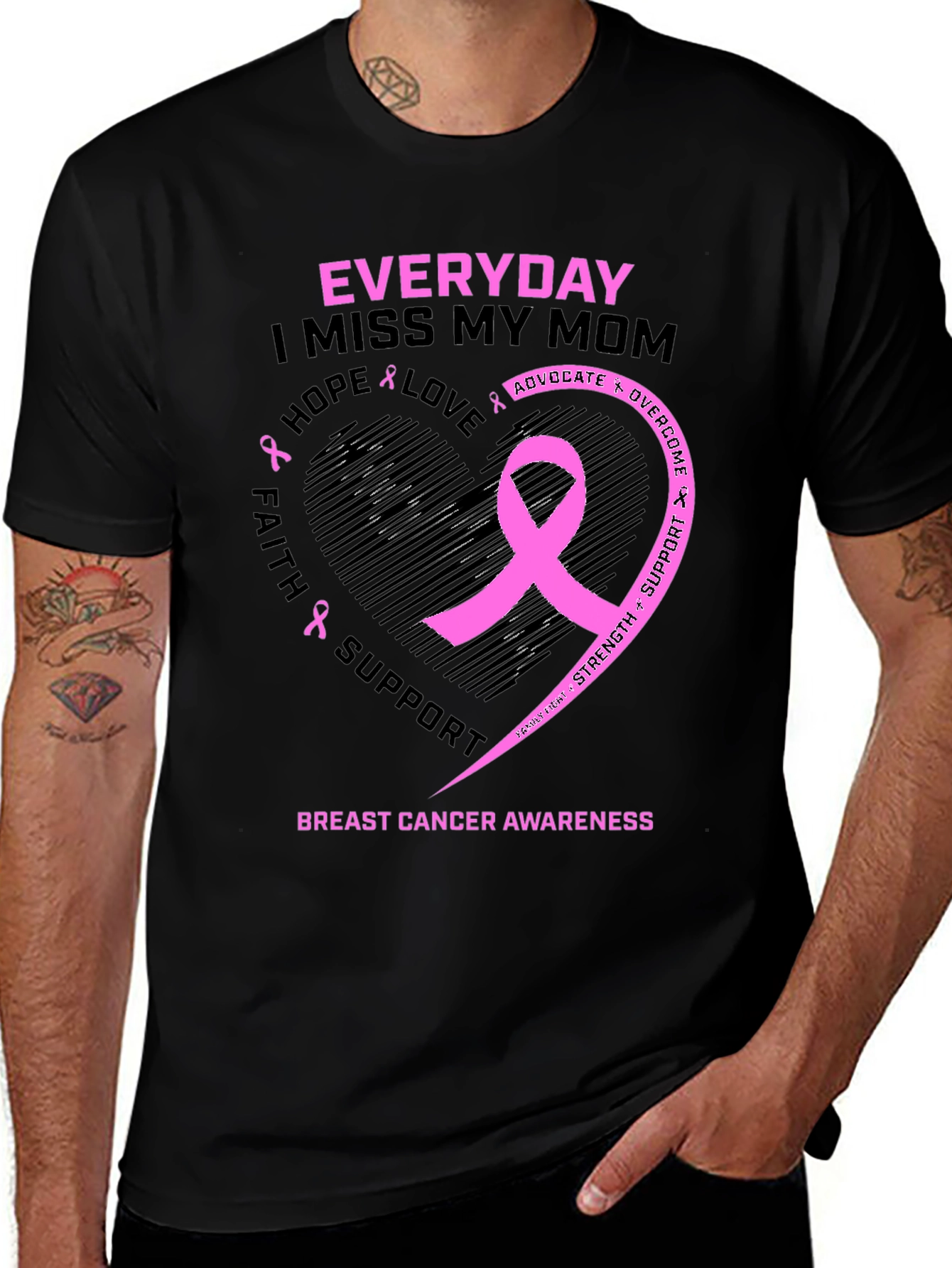 Breast Cancer Awareness Everyday I Miss My Mom T-Shirt
