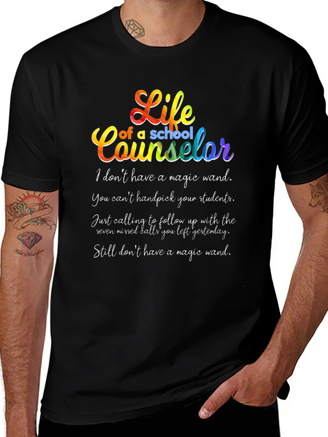 Variant 8 of Life of a School Counselor Graphic Tee