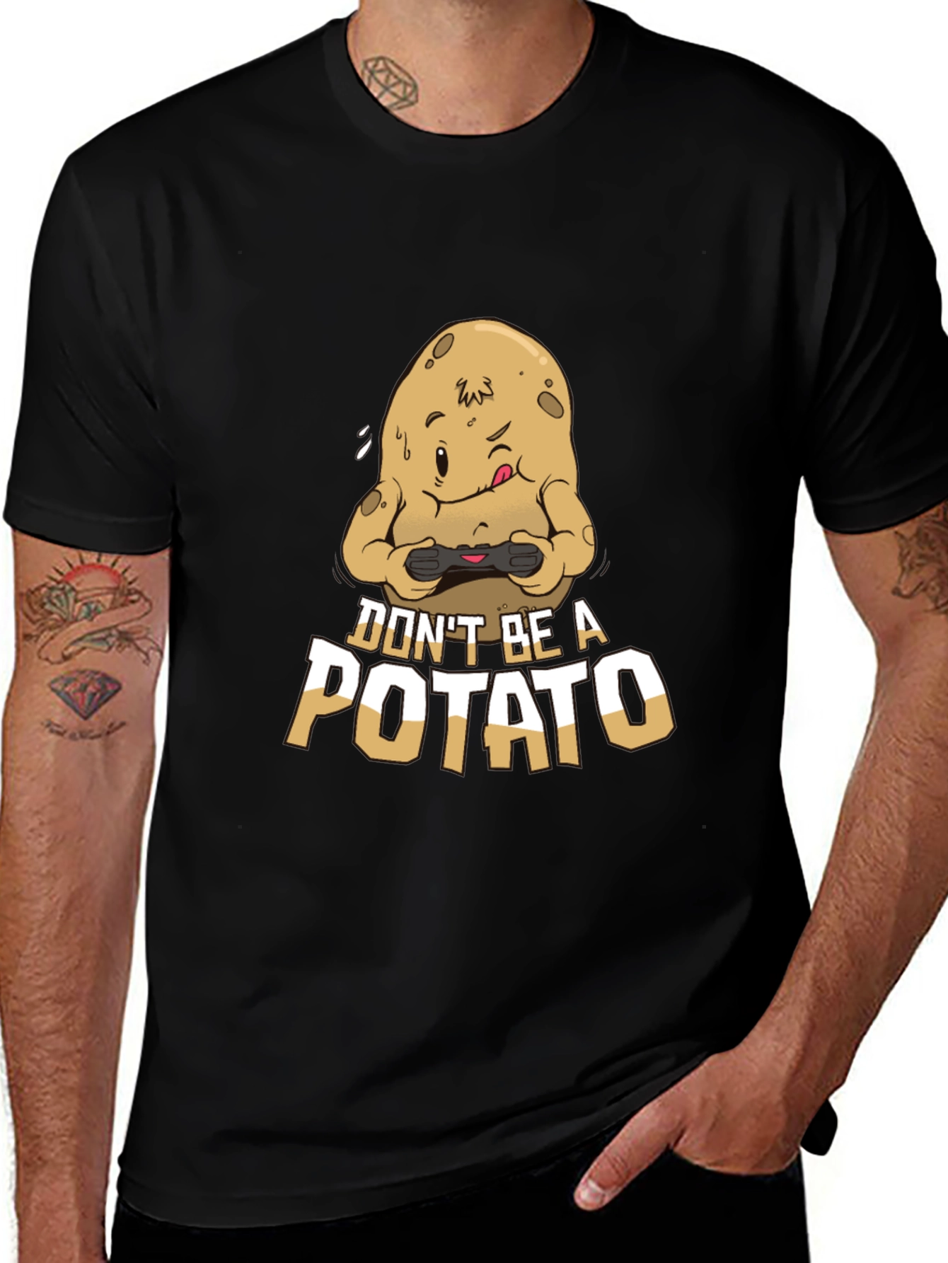 Variant 16 of Funny Gamer T-Shirt - Don't Be a Potato