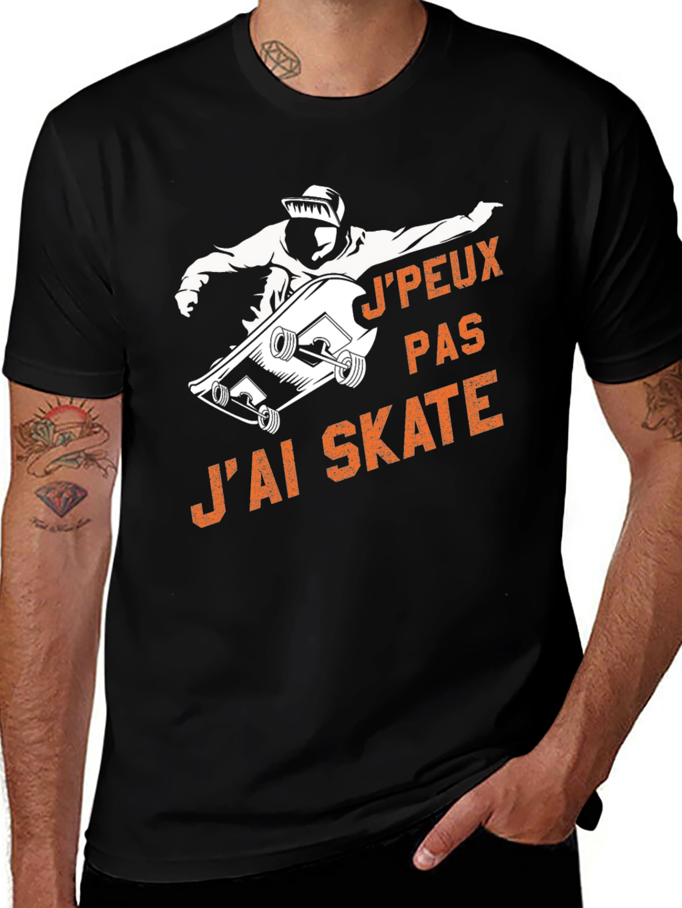 Variant 9 of J'peux Pas J'ai Skate T-Shirt - Black