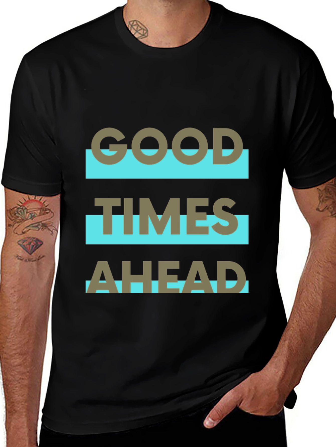 Variant 13 of Good Times Ahead Graphic Tee - Stylish Comfort