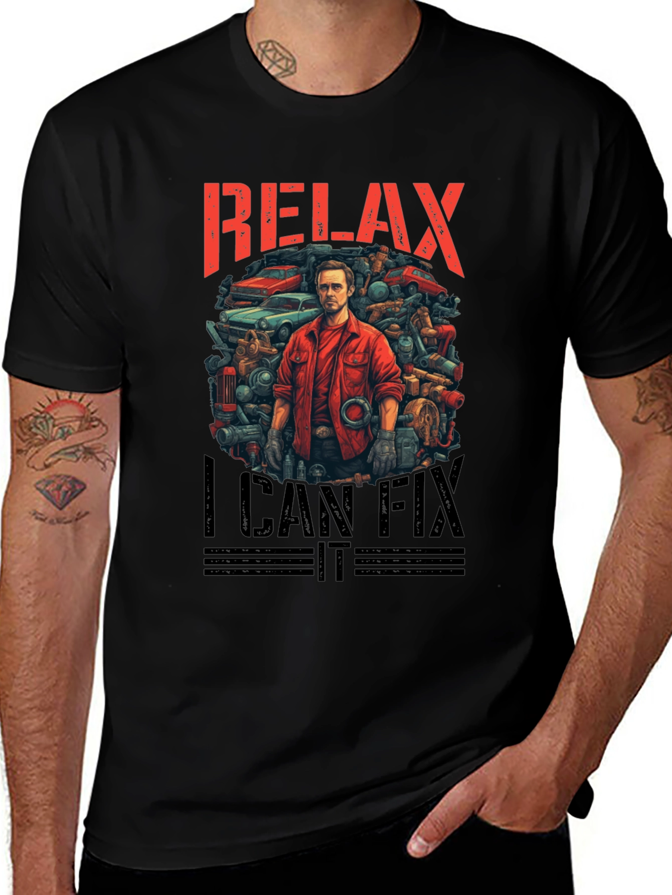 Variant 25 of Relax I Can Fix It Graphic Tee