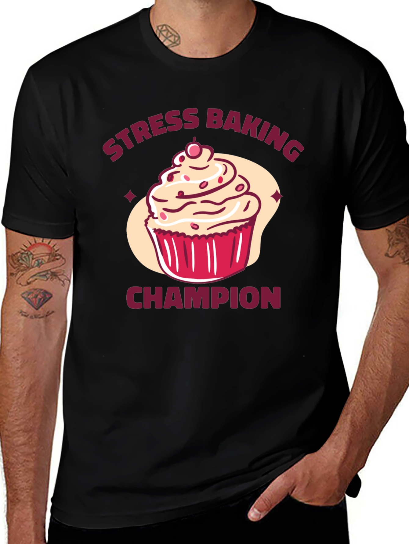 Stress Baking Champion T-Shirt - Funny Baker Tee