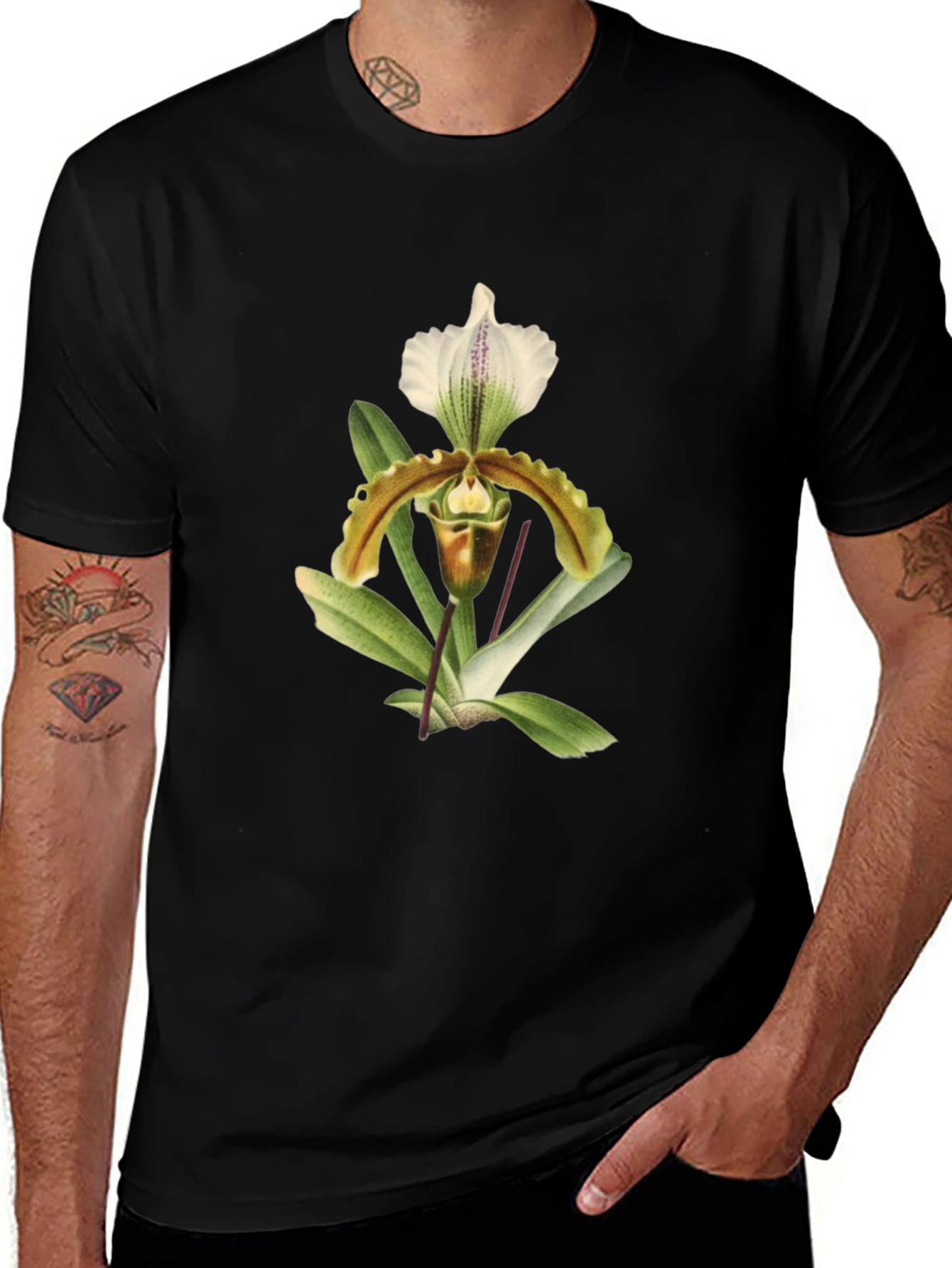 Variant 17 of Orchid Flower Graphic Tee