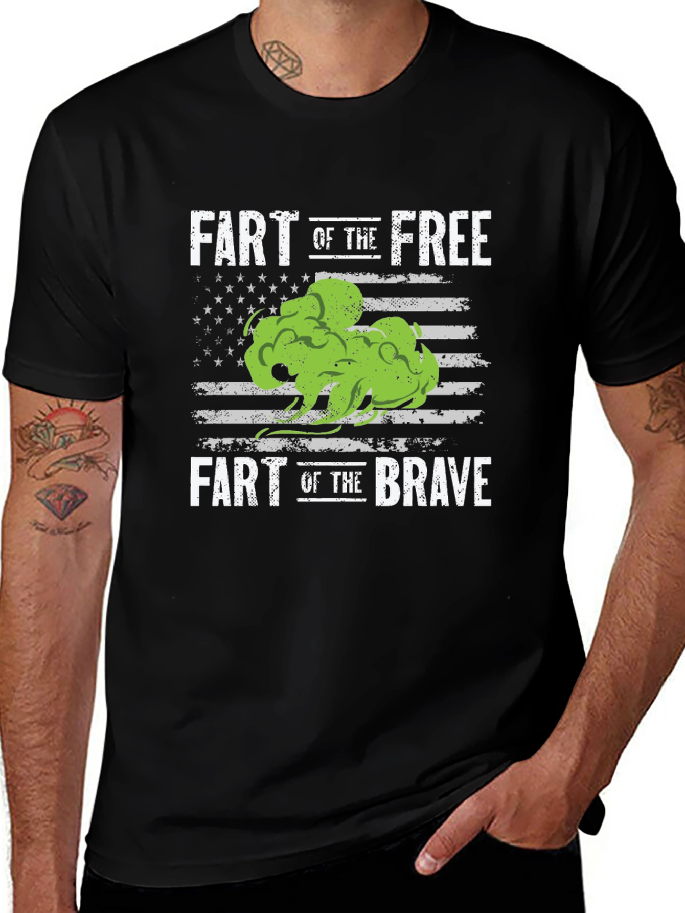 Variant 23 of Fart of the Free T-Shirt - Patriotic Funny Tee