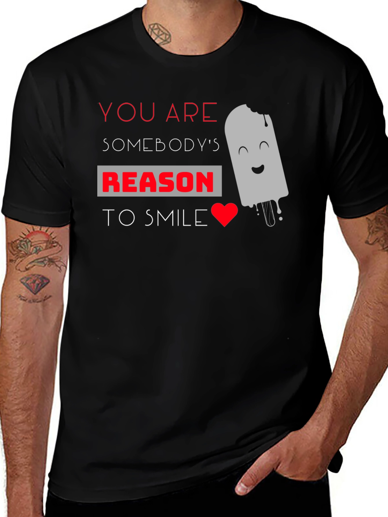 Variant 7 of You Are Somebody's Reason To Smile Graphic T-Shirt