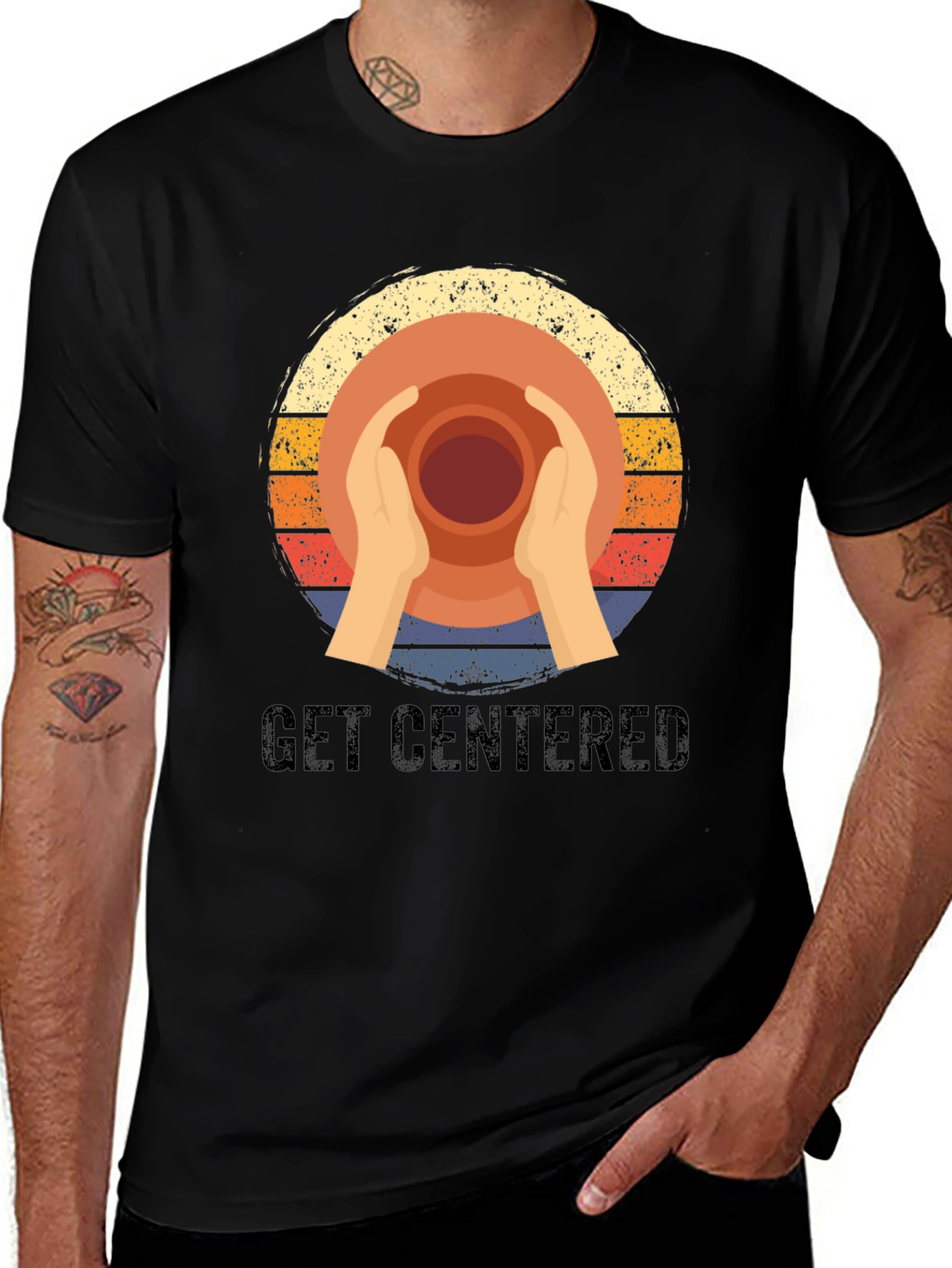 Variant 19 of Get Centered Pottery T-Shirt