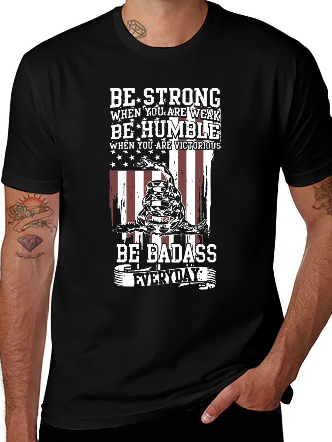 Variant 15 of Be Strong Badass Graphic Tee