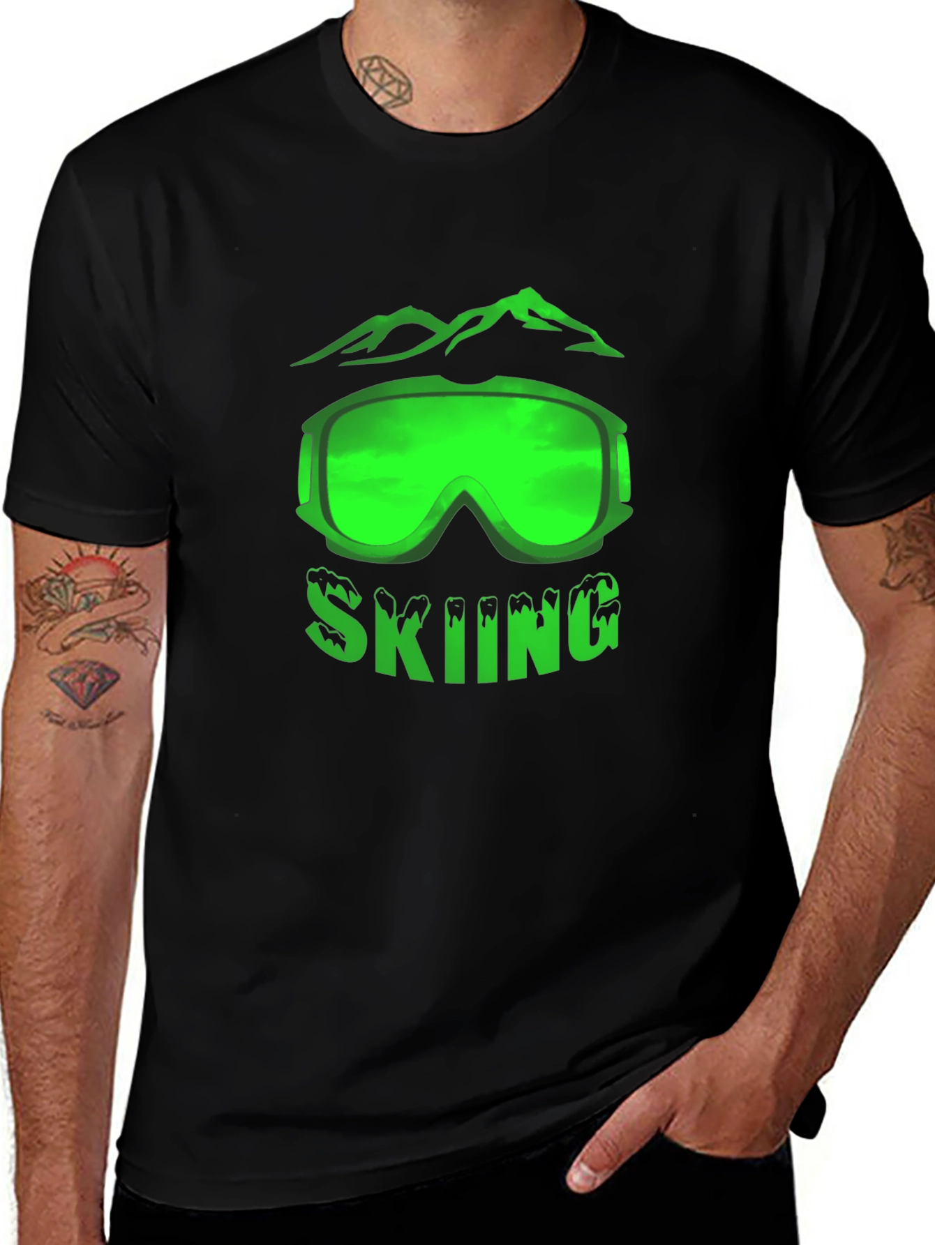 Variant 28 of Skiing Graphic Tee