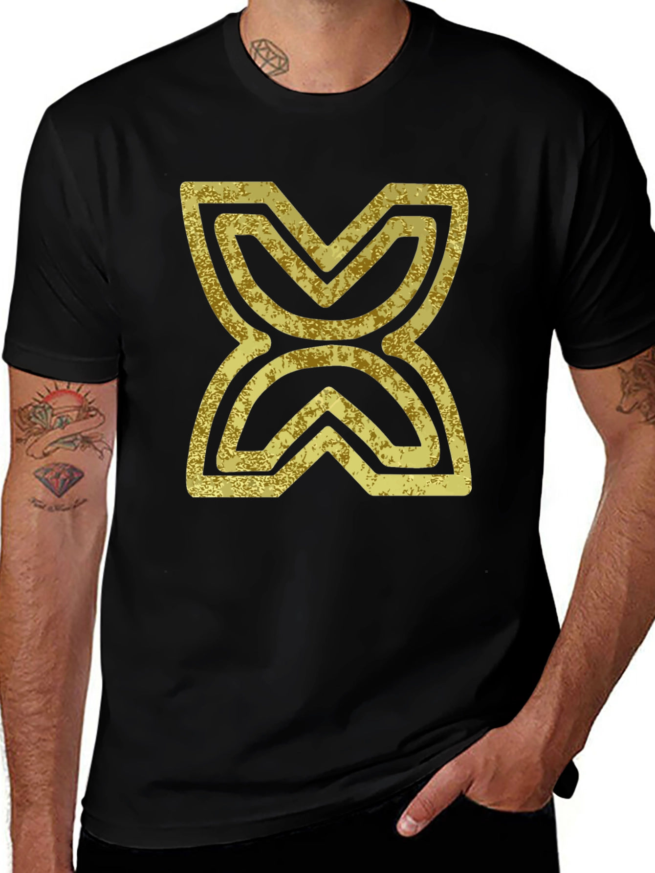 Variant 9 of Golden Symbol Graphic Tee - Modern Streetwear