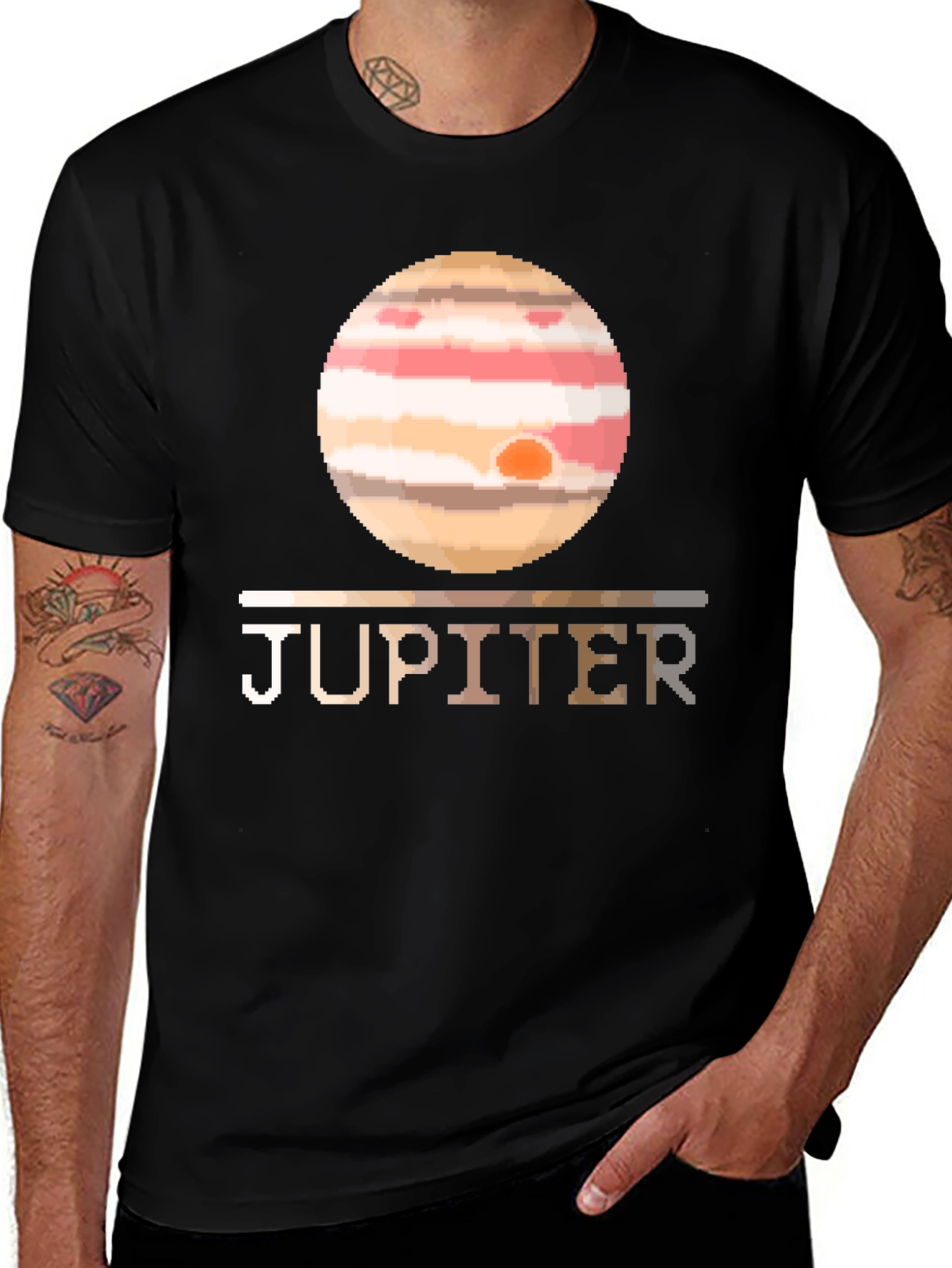 Variant 8 of Jupiter Planet Graphic Tee - Space T-Shirt