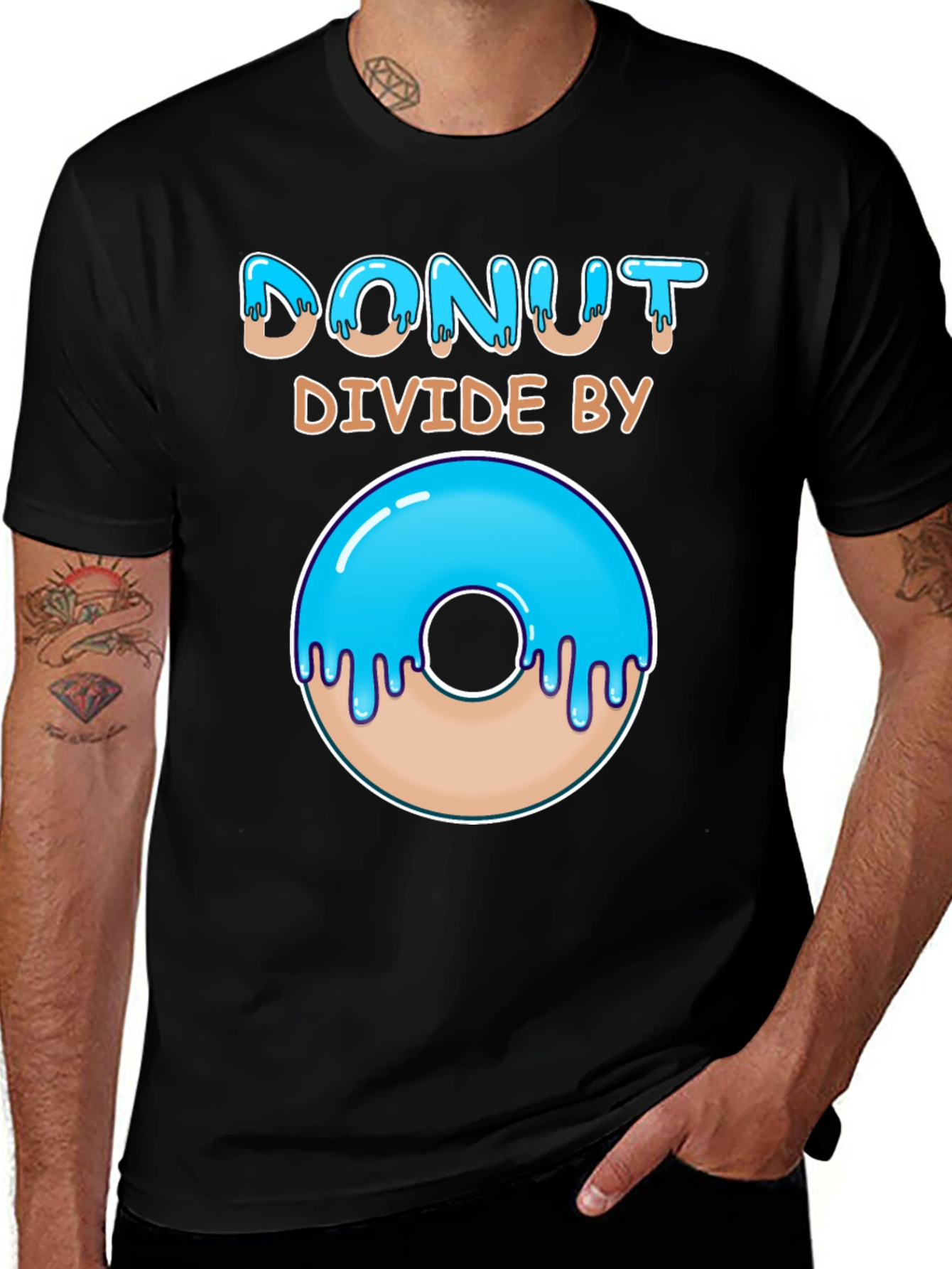 Variant 19 of Donut Divide By 0 Funny Math T-Shirt