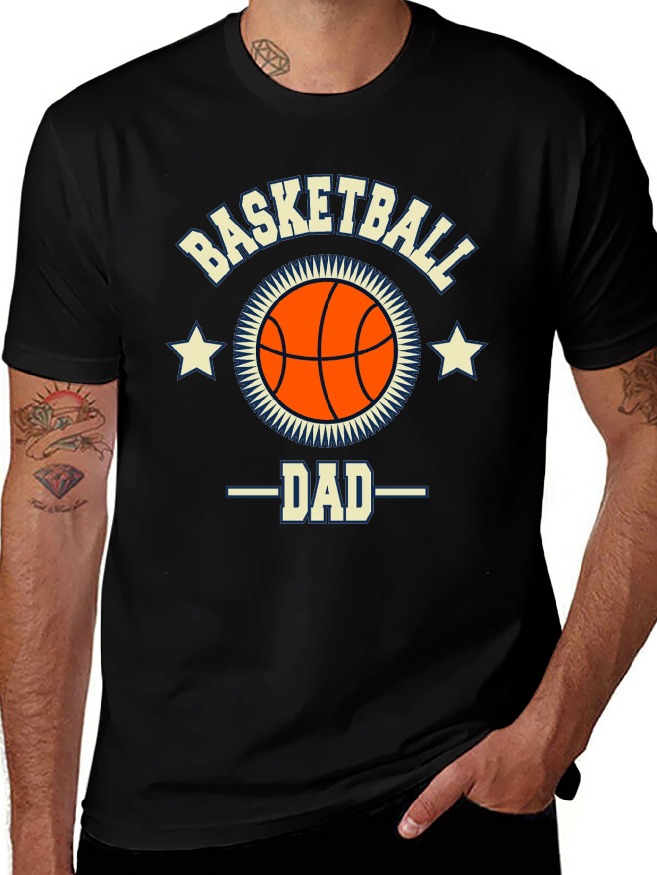 Variant 9 of Basketball Dad Graphic T-Shirt