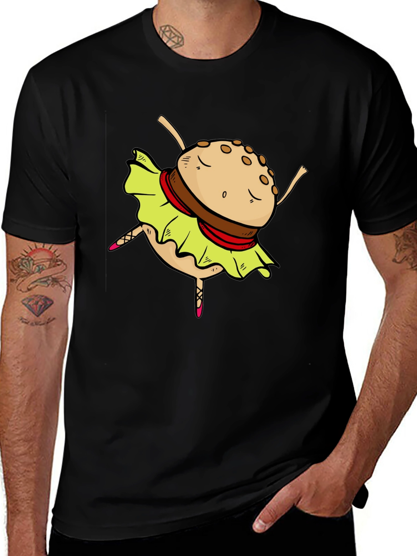 Variant 8 of Burger Ballerina Graphic T-Shirt
